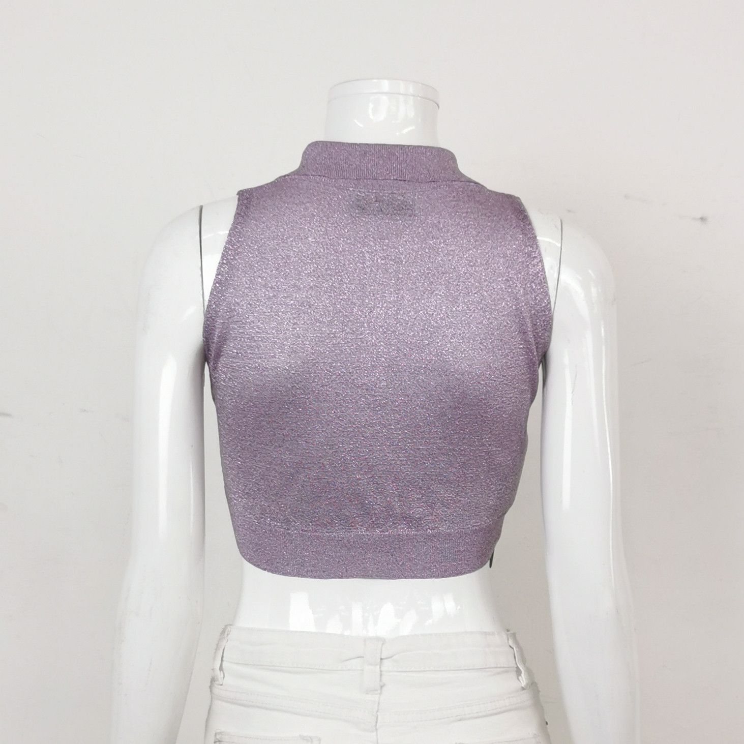 Prada Prada Metallic Knit Polo Size 36 Size XS / US 0-2 / IT 36-38 - 2 Thumbnail