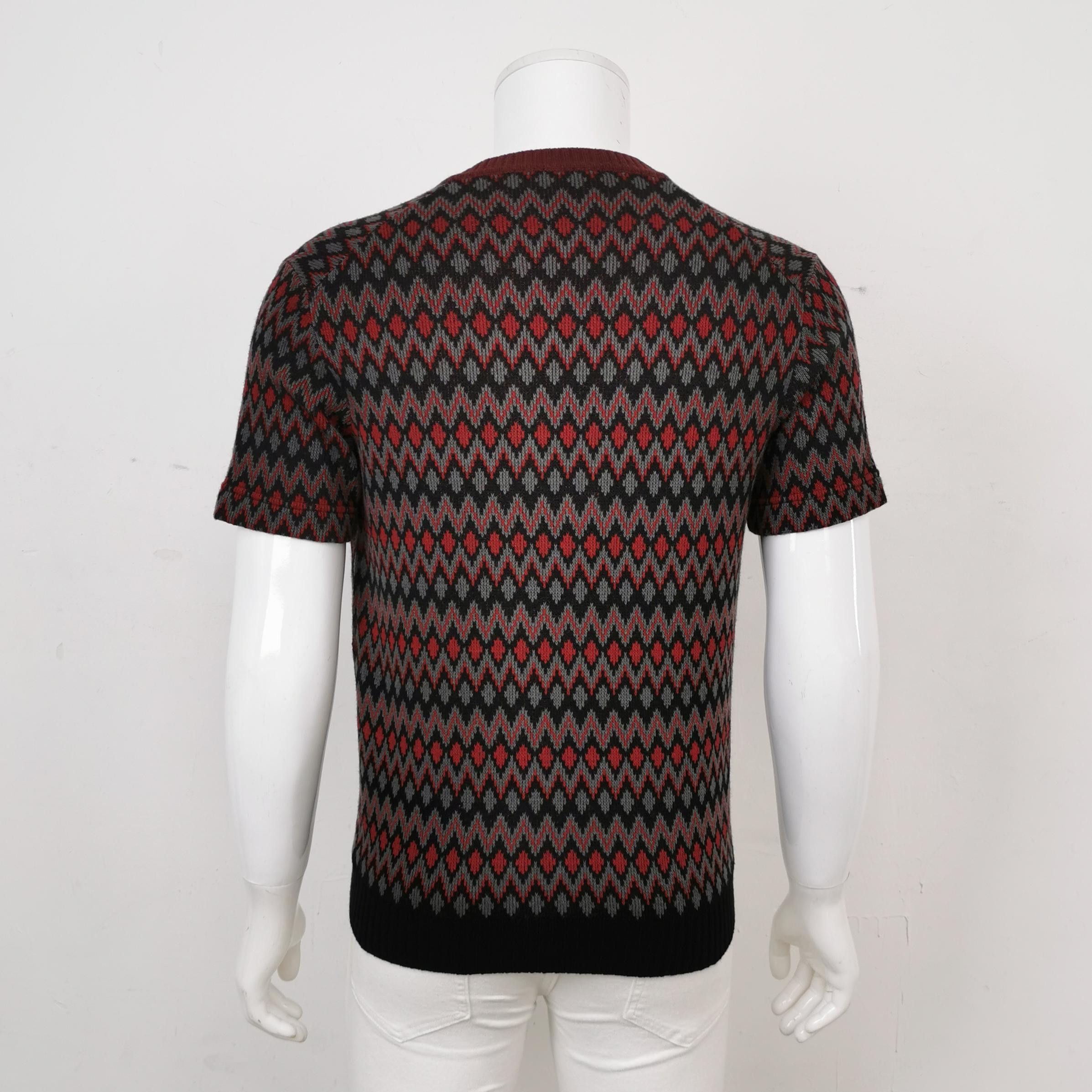 Prada Prada Patterned Short Sleeve Sweater Size 46 Size US S / EU 44-46 / 1 - 2 Thumbnail
