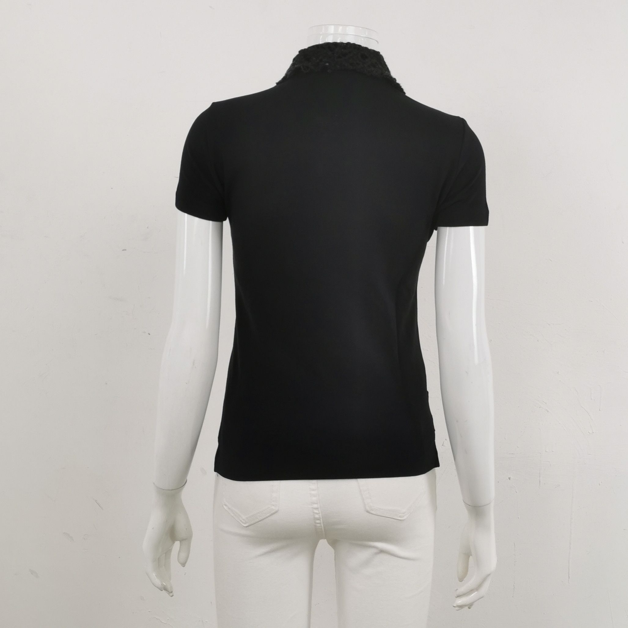 Prada Prada Textured Collar Polo Shirt Size XS Size XS / US 0-2 / IT 36-38 - 2 Thumbnail