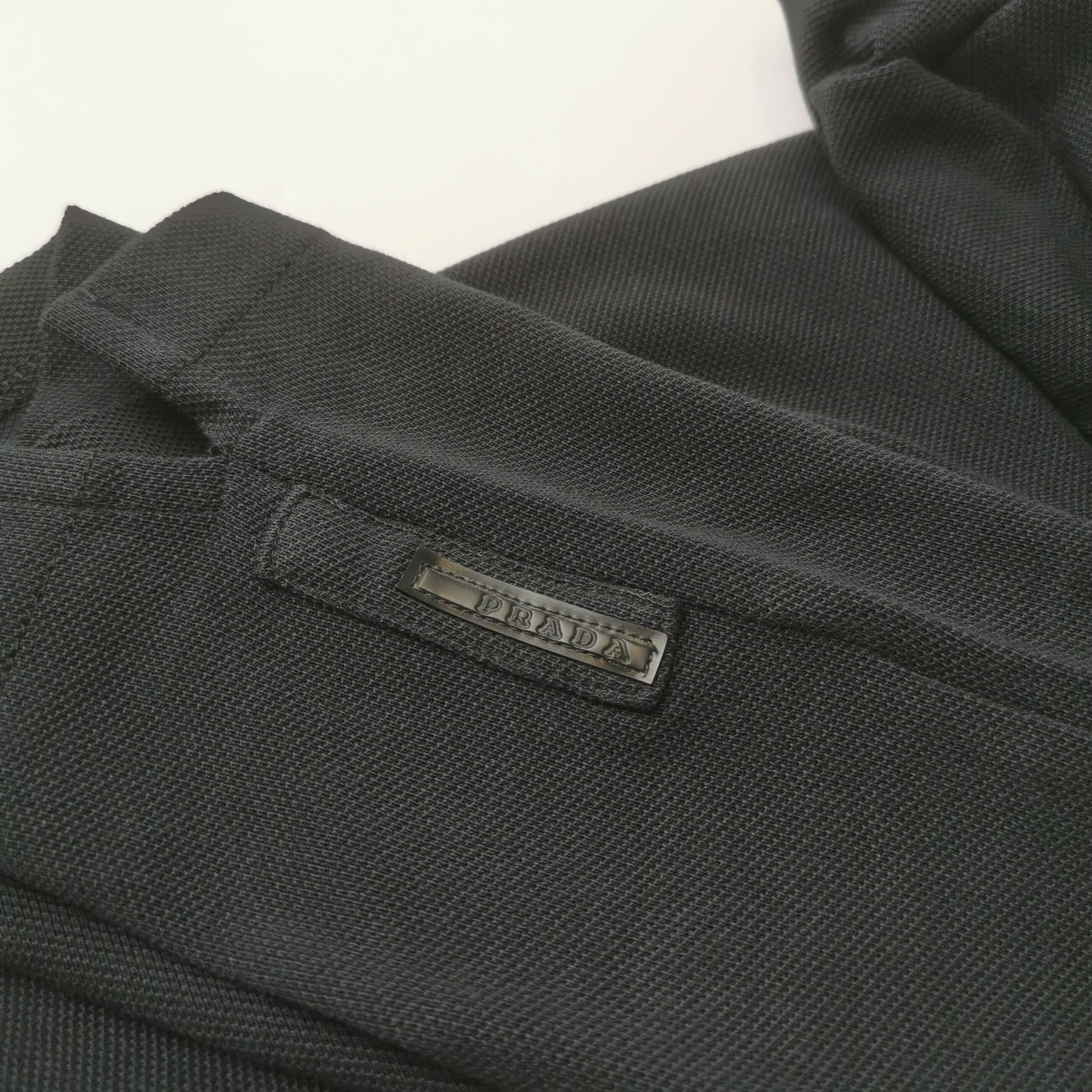 Prada Prada Textured Collar Polo Shirt Size XS Size XS / US 0-2 / IT 36-38 - 3 Thumbnail