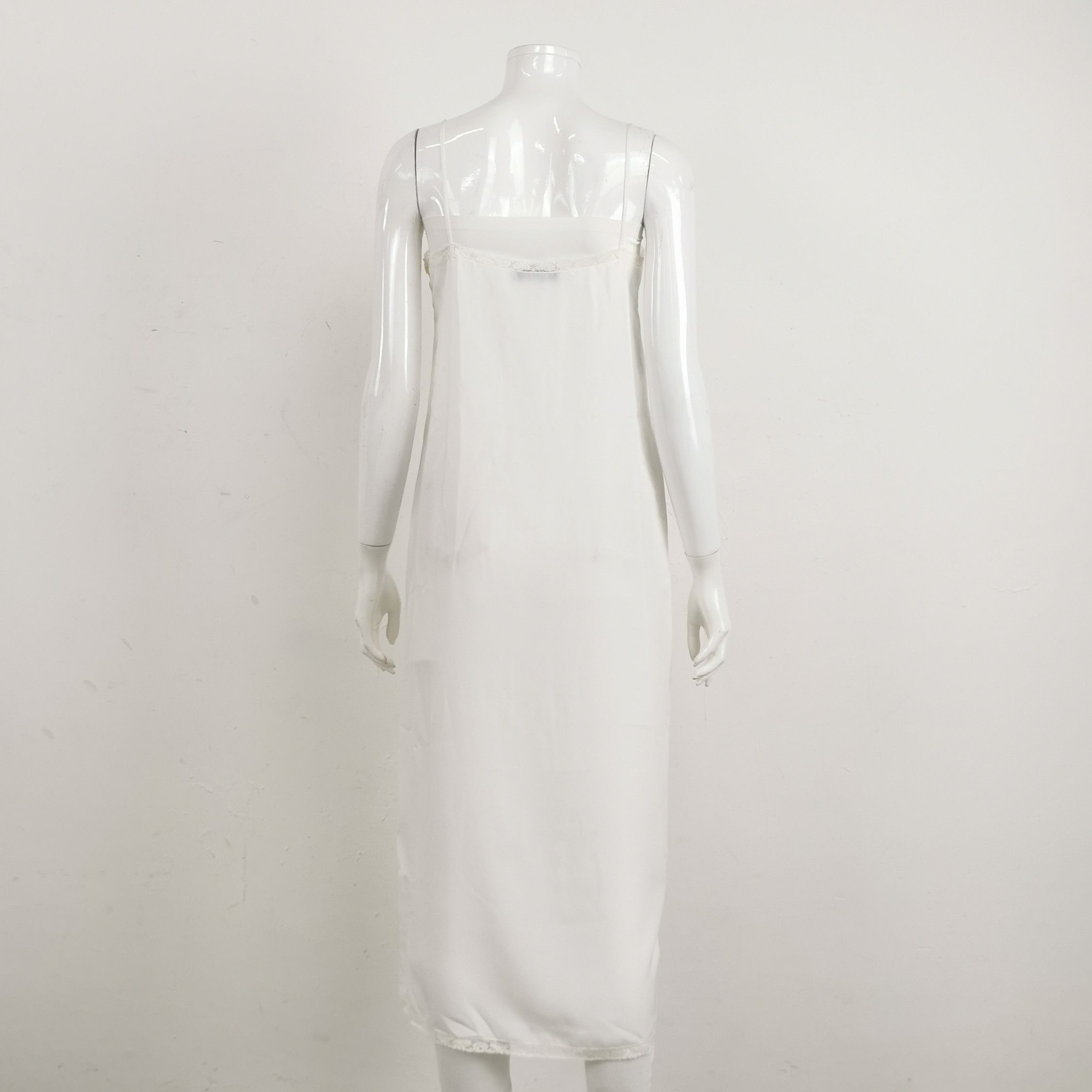 Prada Prada Striped Silk Midi Dress Size 38S Size XS / US 0-2 / IT 36-38 - 4 Thumbnail