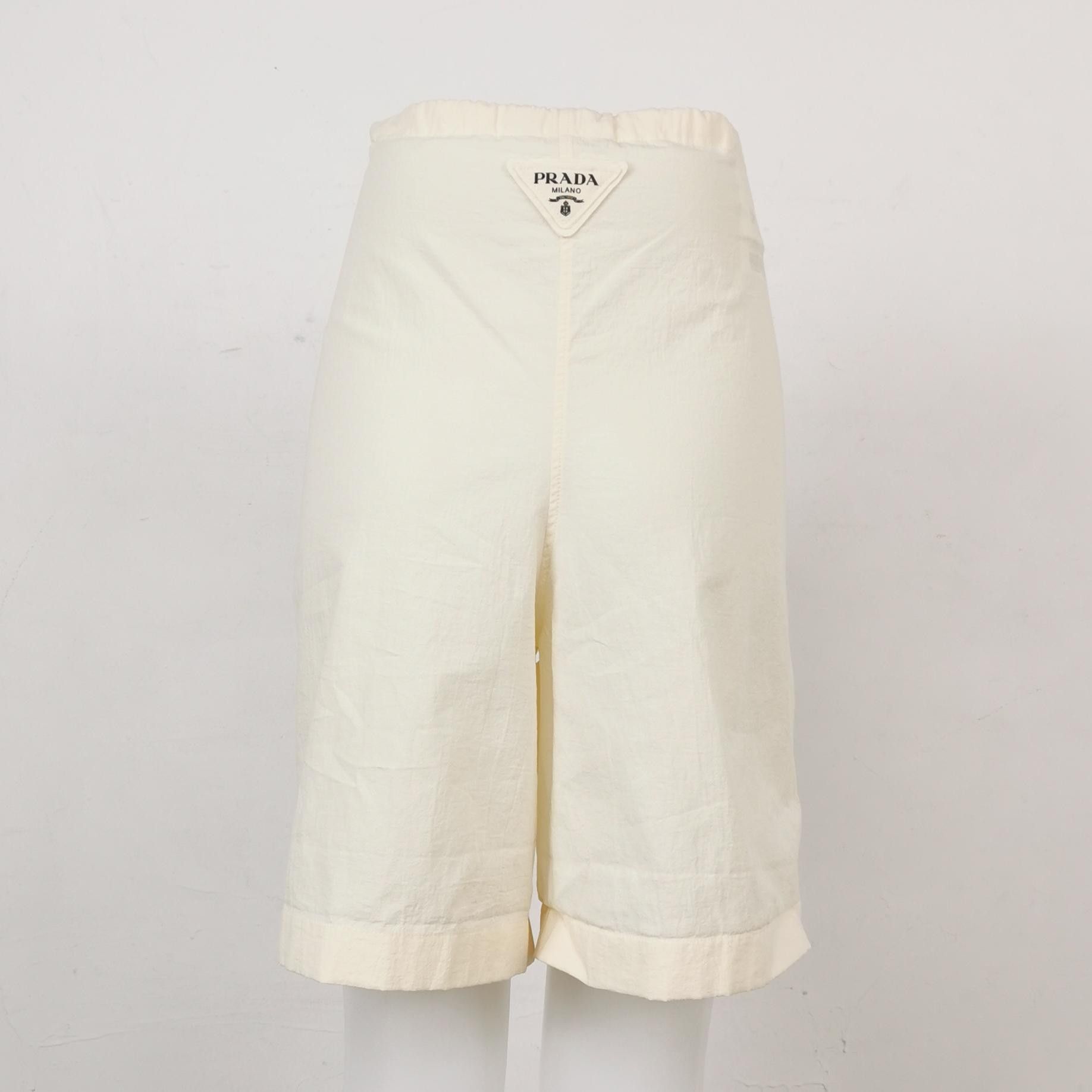 Prada Prada Mermaid Print Cotton Shorts Size 40 Size 27" / US 4 / IT 40 - 2 Thumbnail