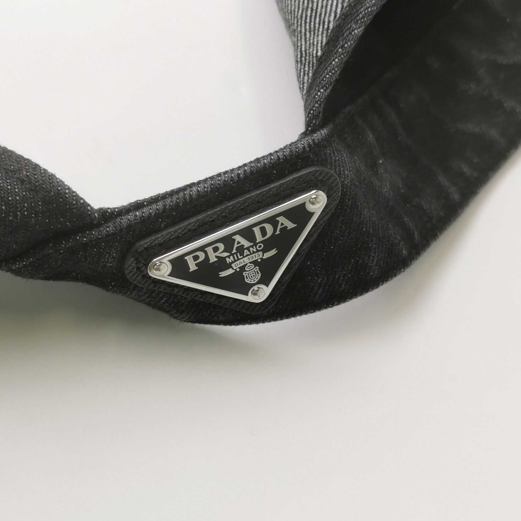 Prada Prada Triangle Logo Denim Bralette Size 40 Size S / US 4 / IT 40 - 3 Thumbnail