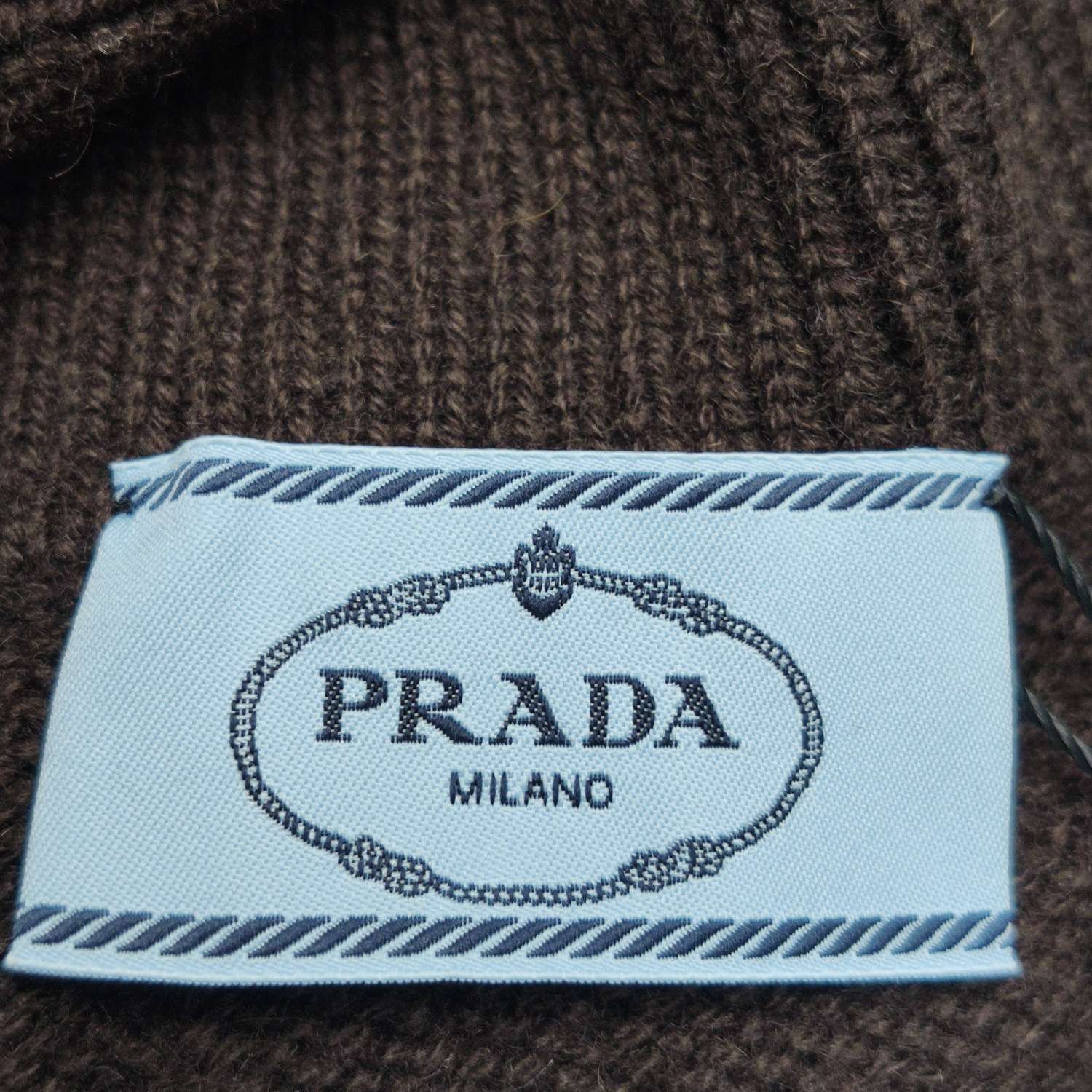 Prada Prada Cashmere Logo Polo Sweater Size M Size US M / EU 48-50 / 2 - 6 Thumbnail