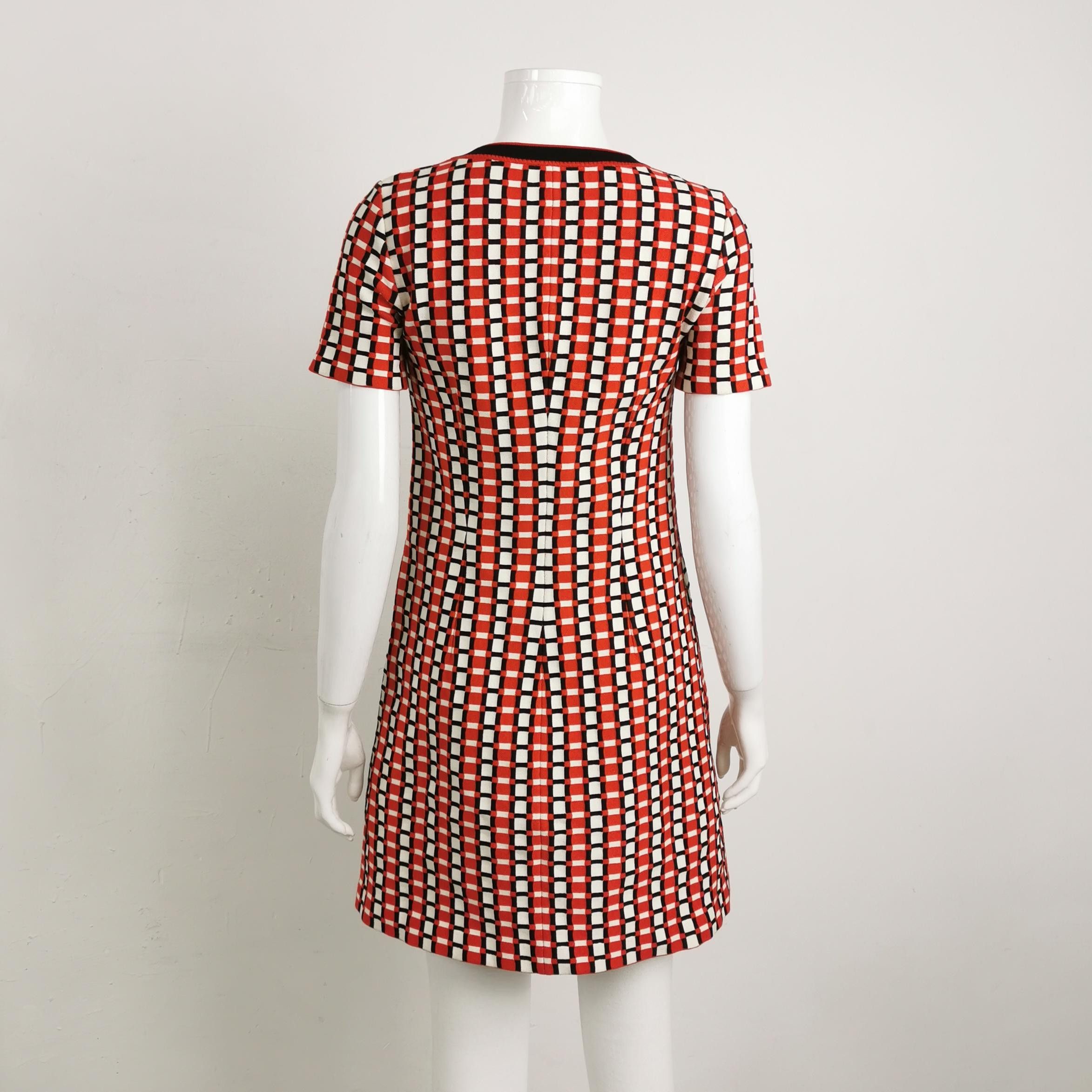 Prada Prada Check Print Mini Dress Size 38 Size XS / US 0-2 / IT 36-38 - 2 Thumbnail