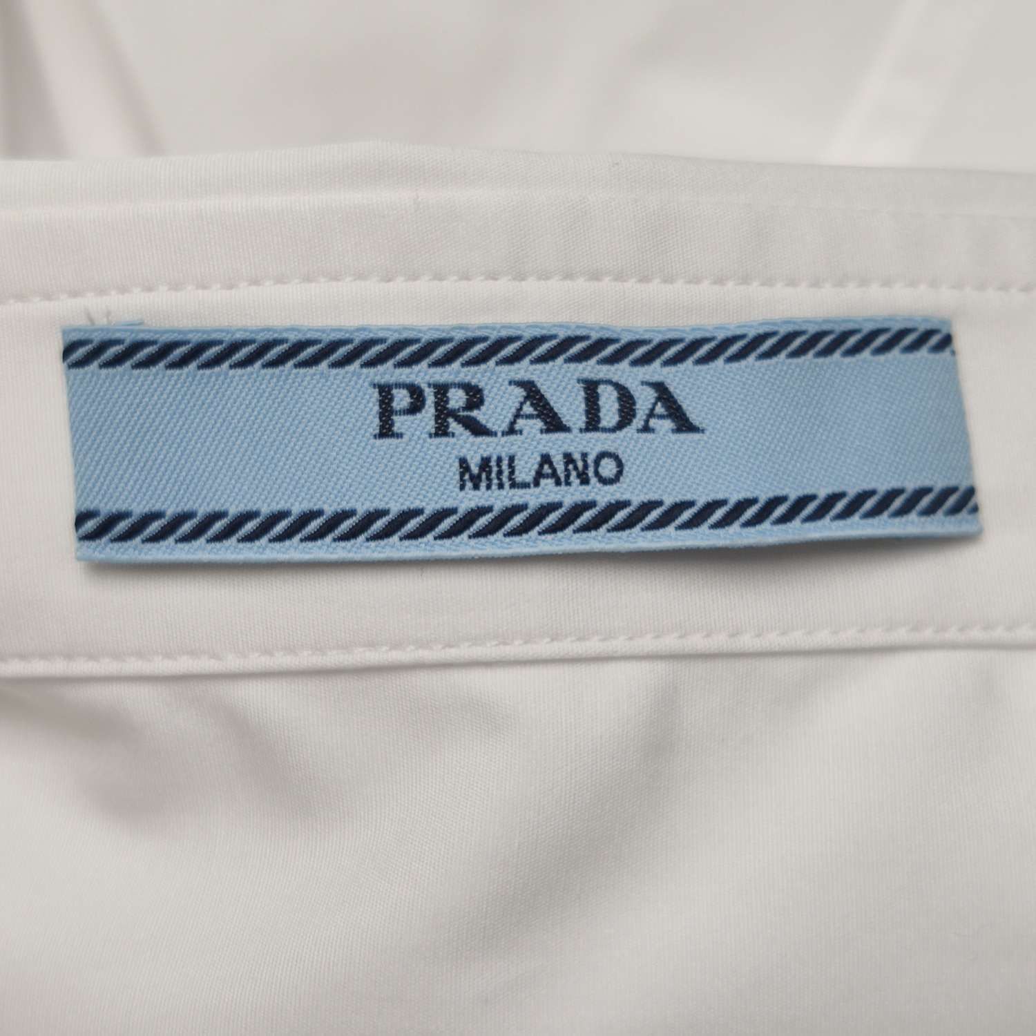 Prada Prada White Cotton Button Up Shirt Size IT 36 Size XS / US 0-2 / IT 36-38 - 4 Thumbnail