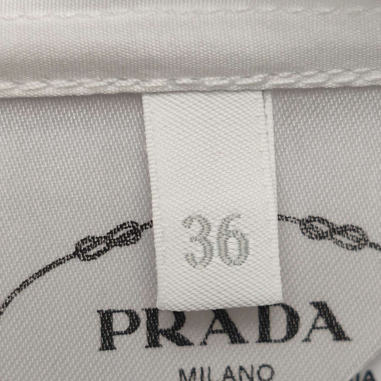 Prada Prada White Cotton Button Up Shirt Size IT 36 Size XS / US 0-2 / IT 36-38 - 5 Thumbnail