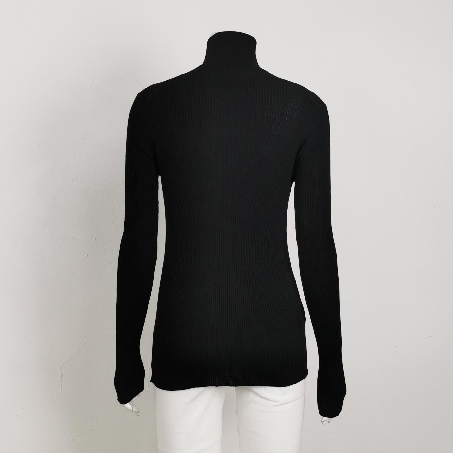 Prada Prada Virgin Wool Ribbed Turtleneck Sweater Size 40 Size S / US 4 / IT 40 - 2 Thumbnail