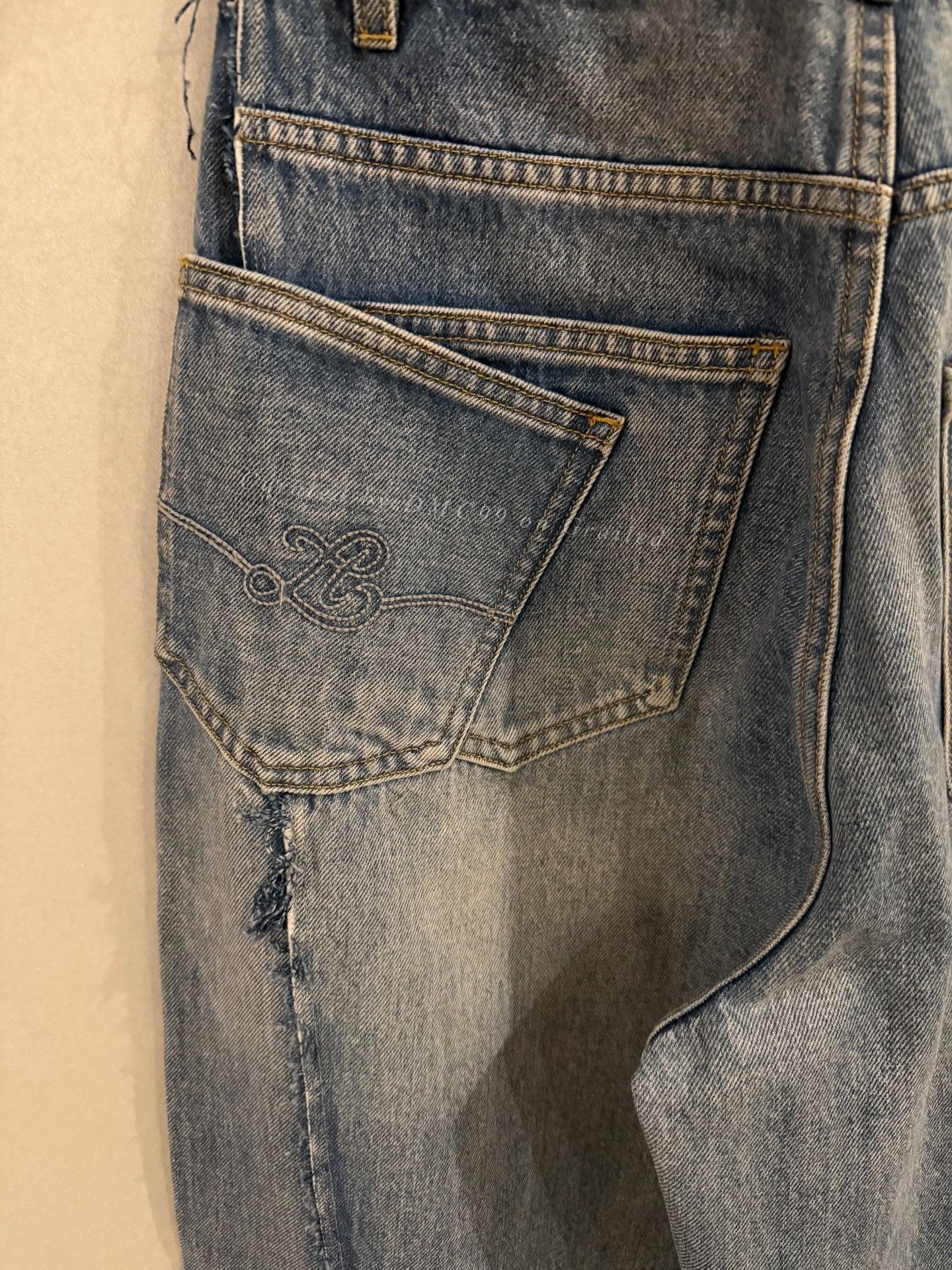 Alessandra Rich Le Alessandra Curved Paneled Jeans Size 30" / US 8 / IT 44 - 5 Thumbnail