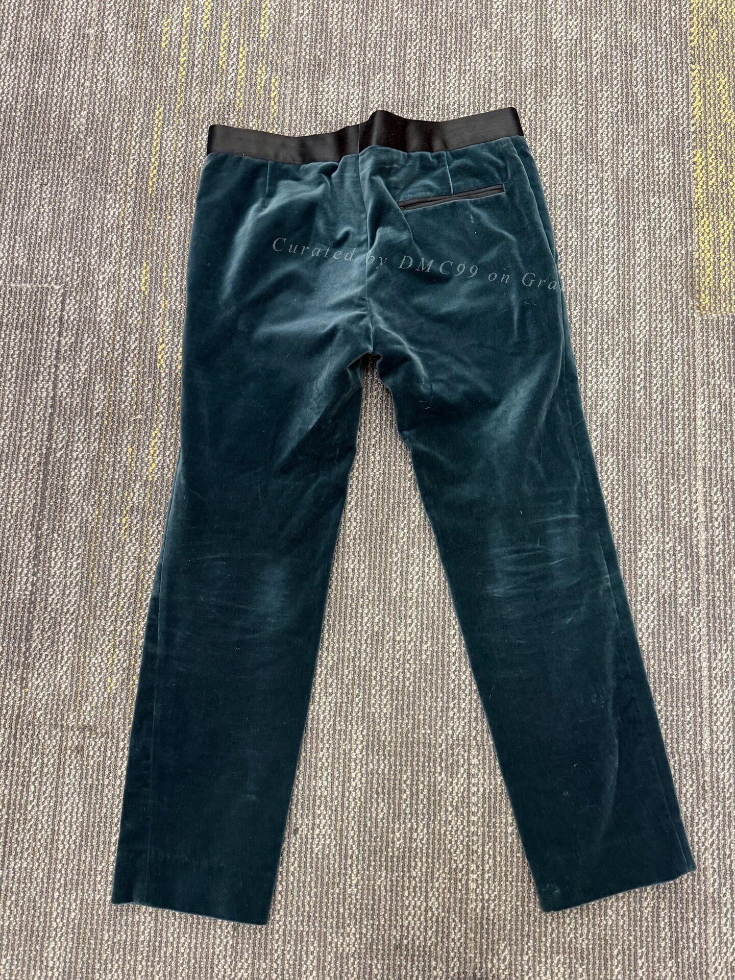 Haider Ackermann Haider Ackermann Velvet Cropped Pants Size US 34 / EU 50 - 2 Thumbnail
