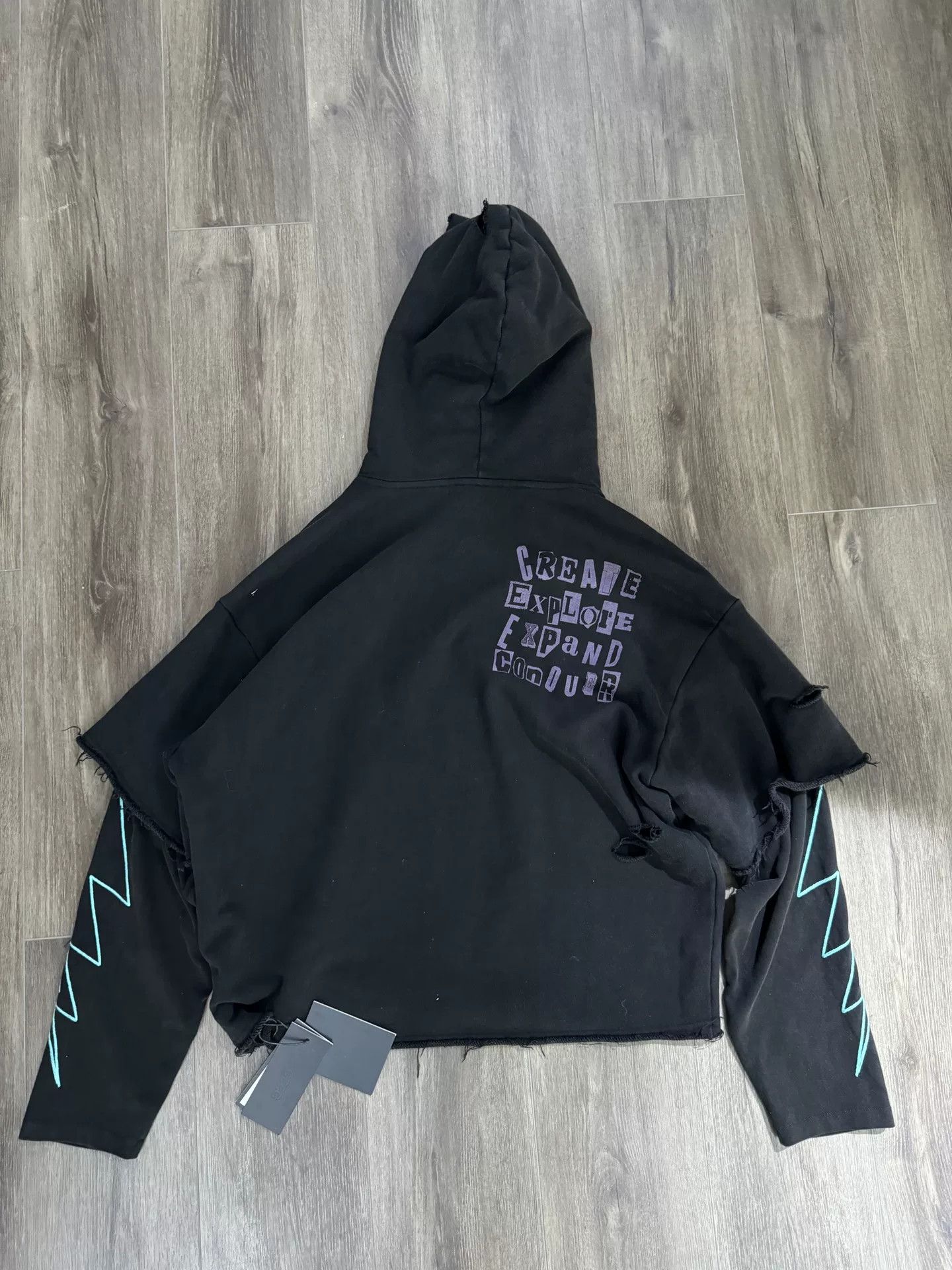 Vintage CEEC Fake Two-Piece Rock Hoodie Size US S / EU 44-46 / 1 - 2 Thumbnail