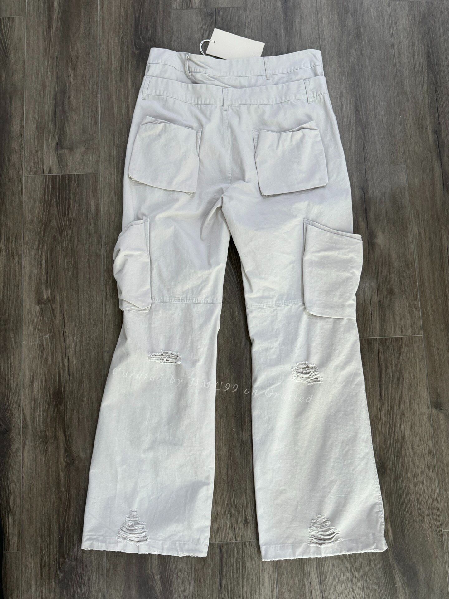 Balenciaga Purey Double Waist Distressed Pants Size US 34 / EU 50 - 4 Thumbnail