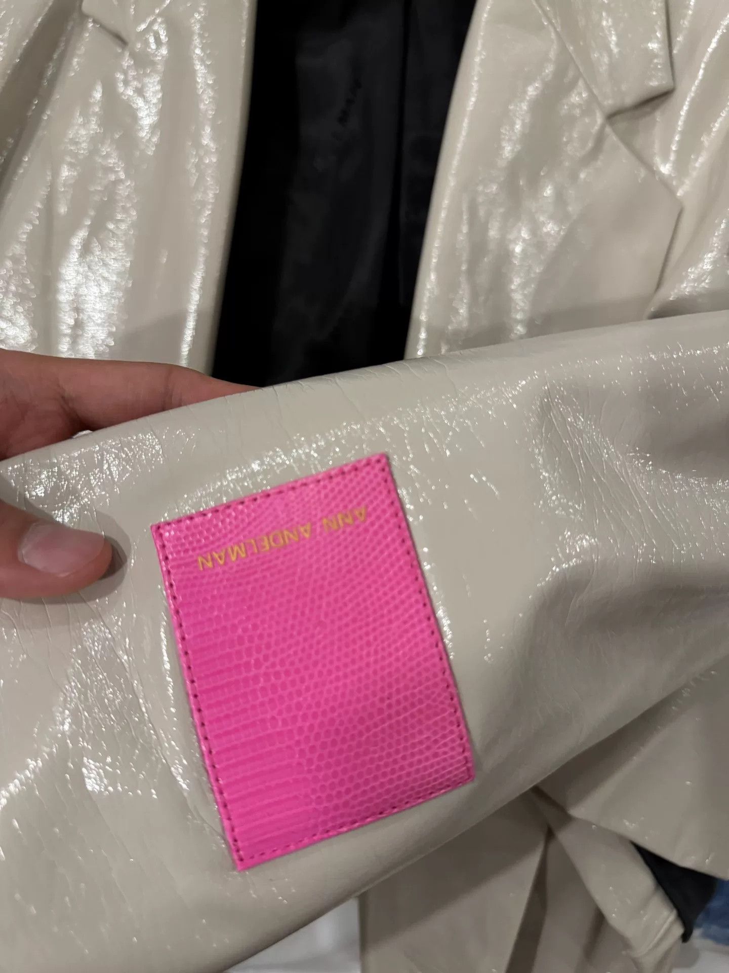 Vintage Ann Andelman Short Shiny Jacket Size XXS / US 00 / IT 34 - 5 Thumbnail