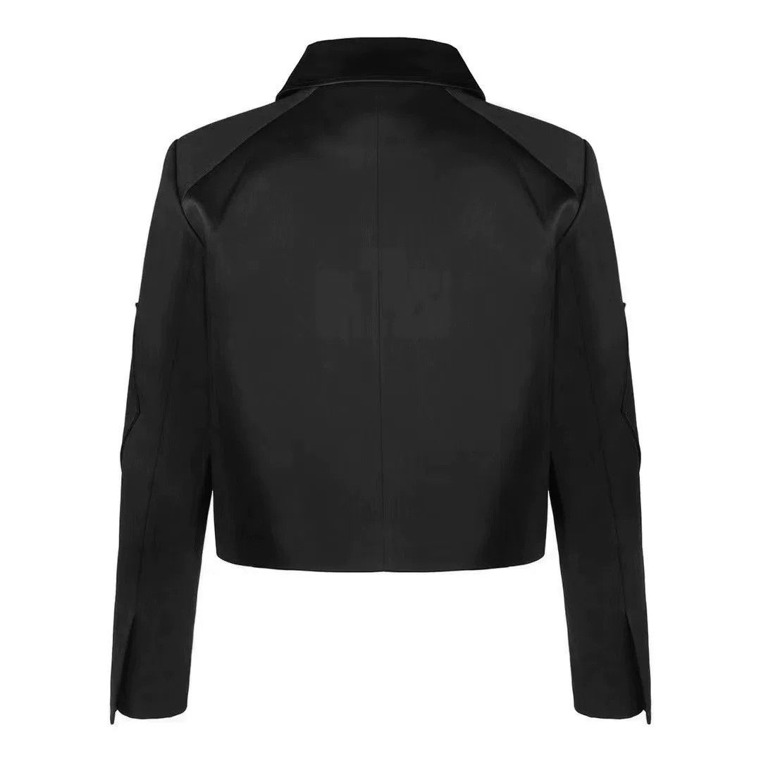 Vintage ISECRET Black Multi-pocket Jacket Size M / US 6-8 / IT 42-44 - 2 Thumbnail