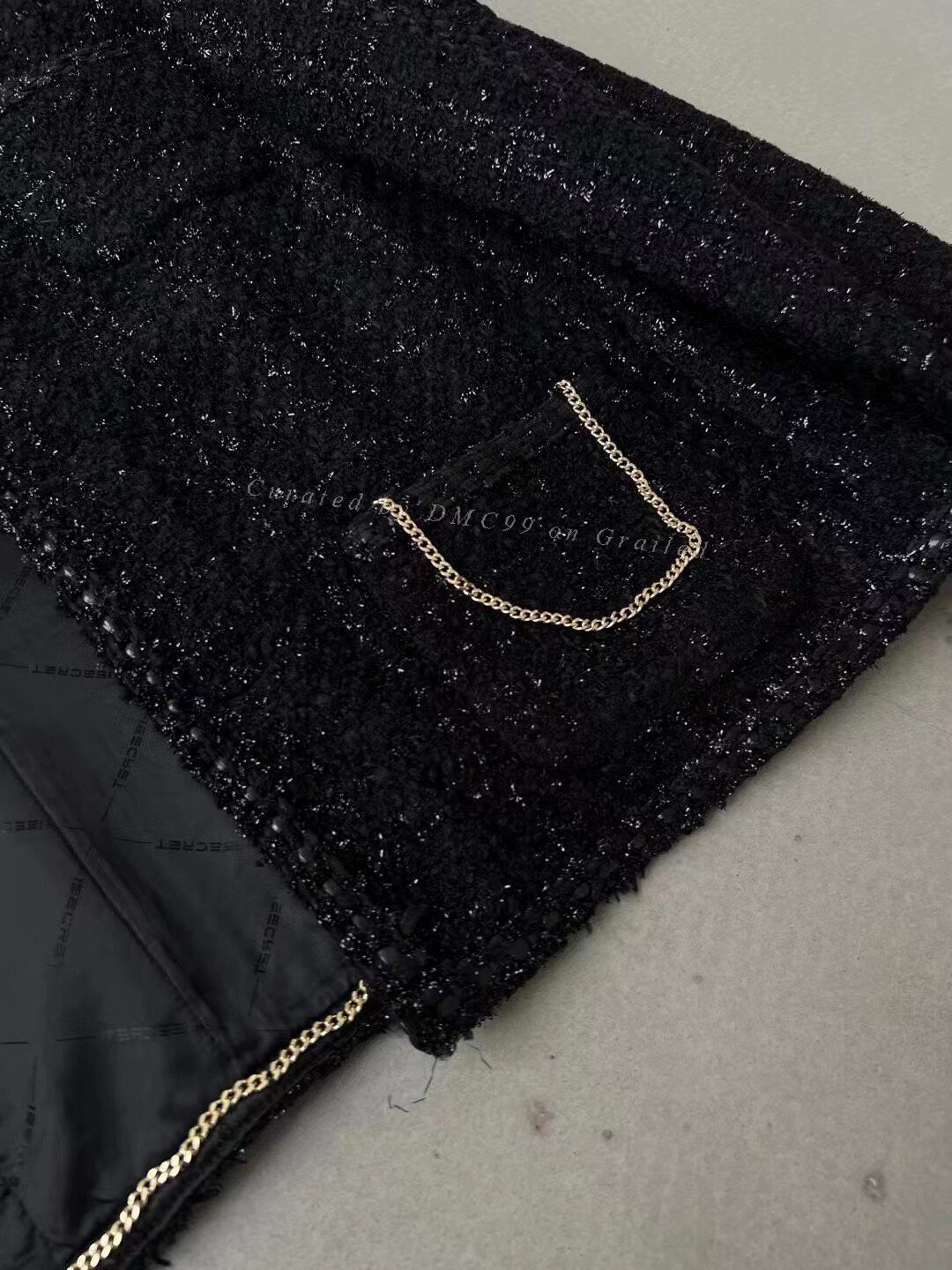 Vintage ISECRET Four-Pocket Chanel-Style Jacket Size M / US 6-8 / IT 42-44 - 2 Thumbnail