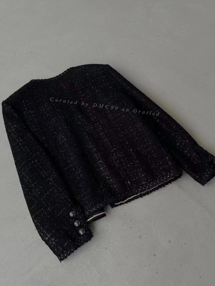 Vintage ISECRET Four-Pocket Chanel-Style Jacket Size M / US 6-8 / IT 42-44 - 3 Thumbnail