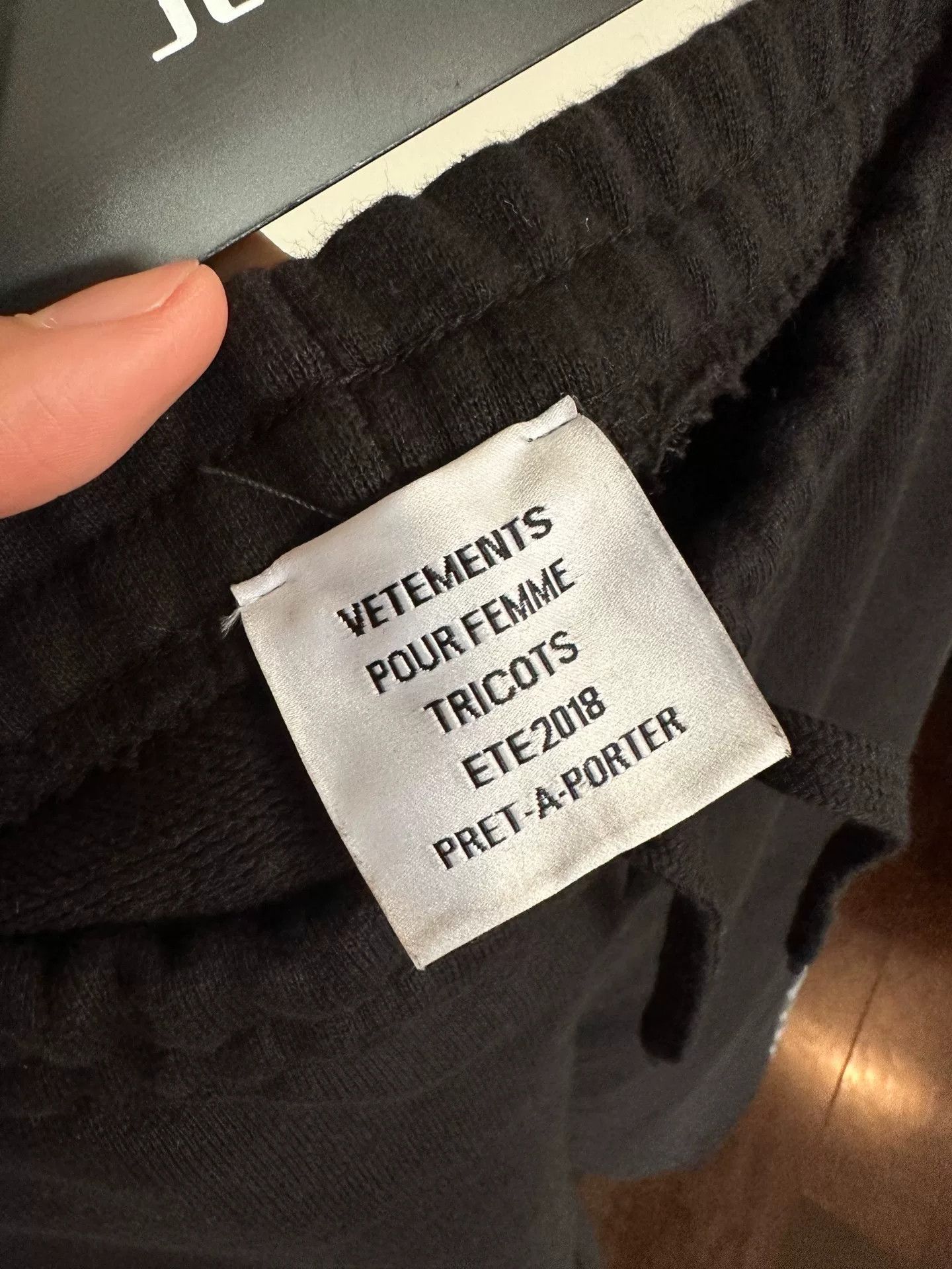 Vetements Vetements Black Sweatpants Size US 30 / EU 46 - 3 Thumbnail