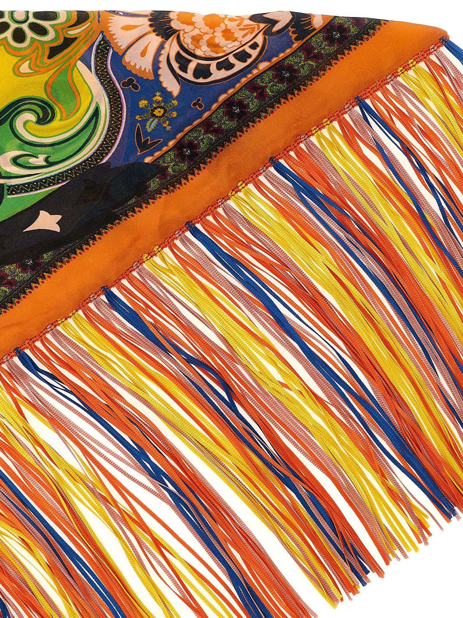 Etro Fringed scarf Size ONE SIZE - 3 Thumbnail