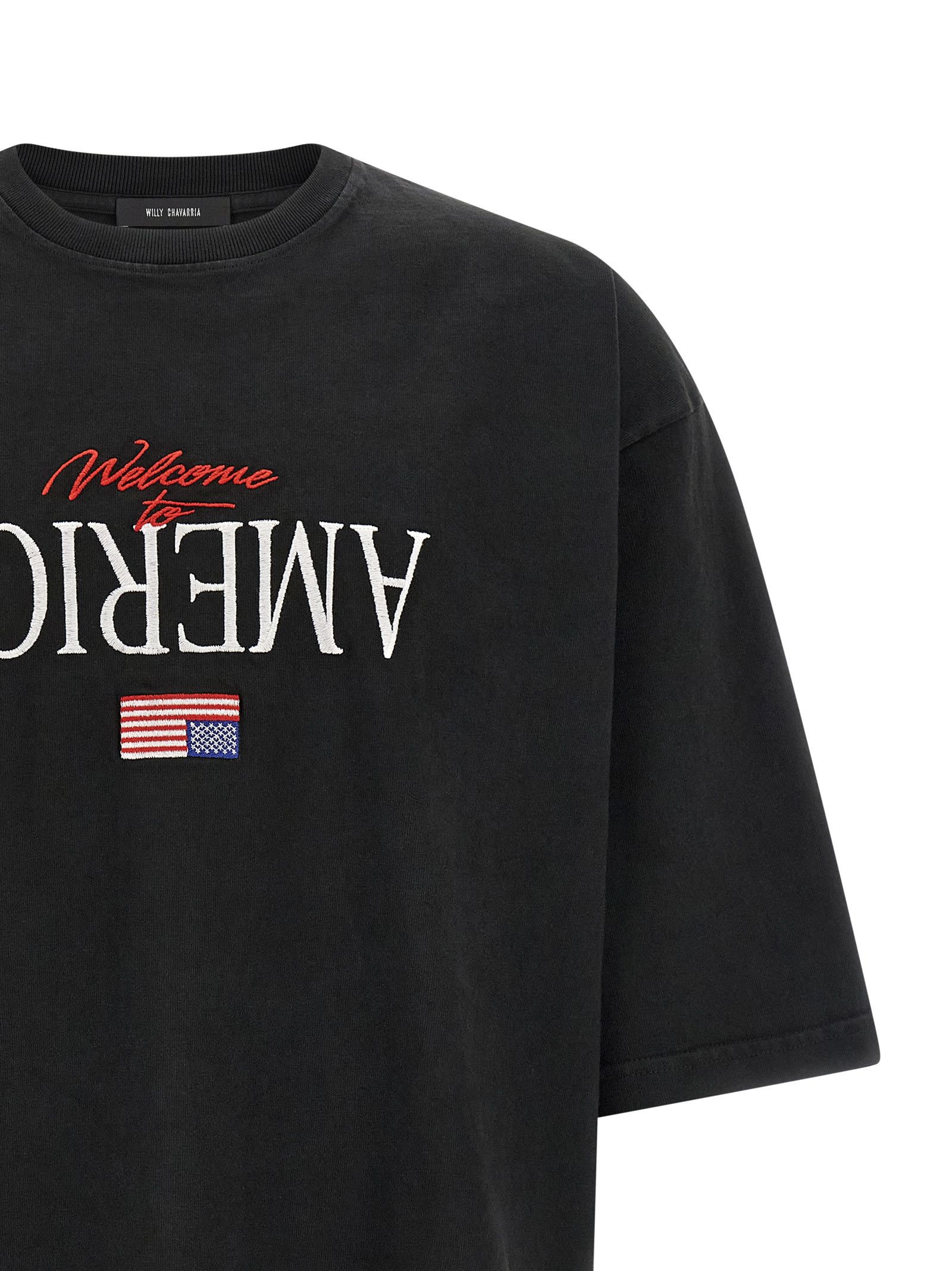 Willy Chavarria 'Welcome To America- Buffalo' T-shirt Size US M / EU 48-50 / 2 - 3 Thumbnail