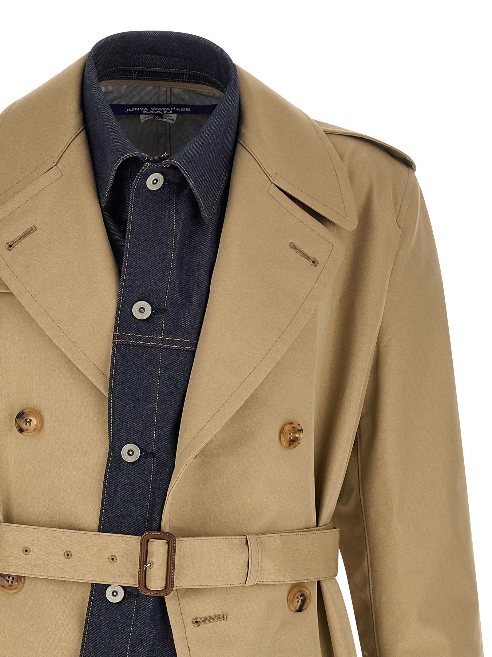 Junya Watanabe Denim insert trench coat Size US L / EU 52-54 / 3 - 4 Thumbnail