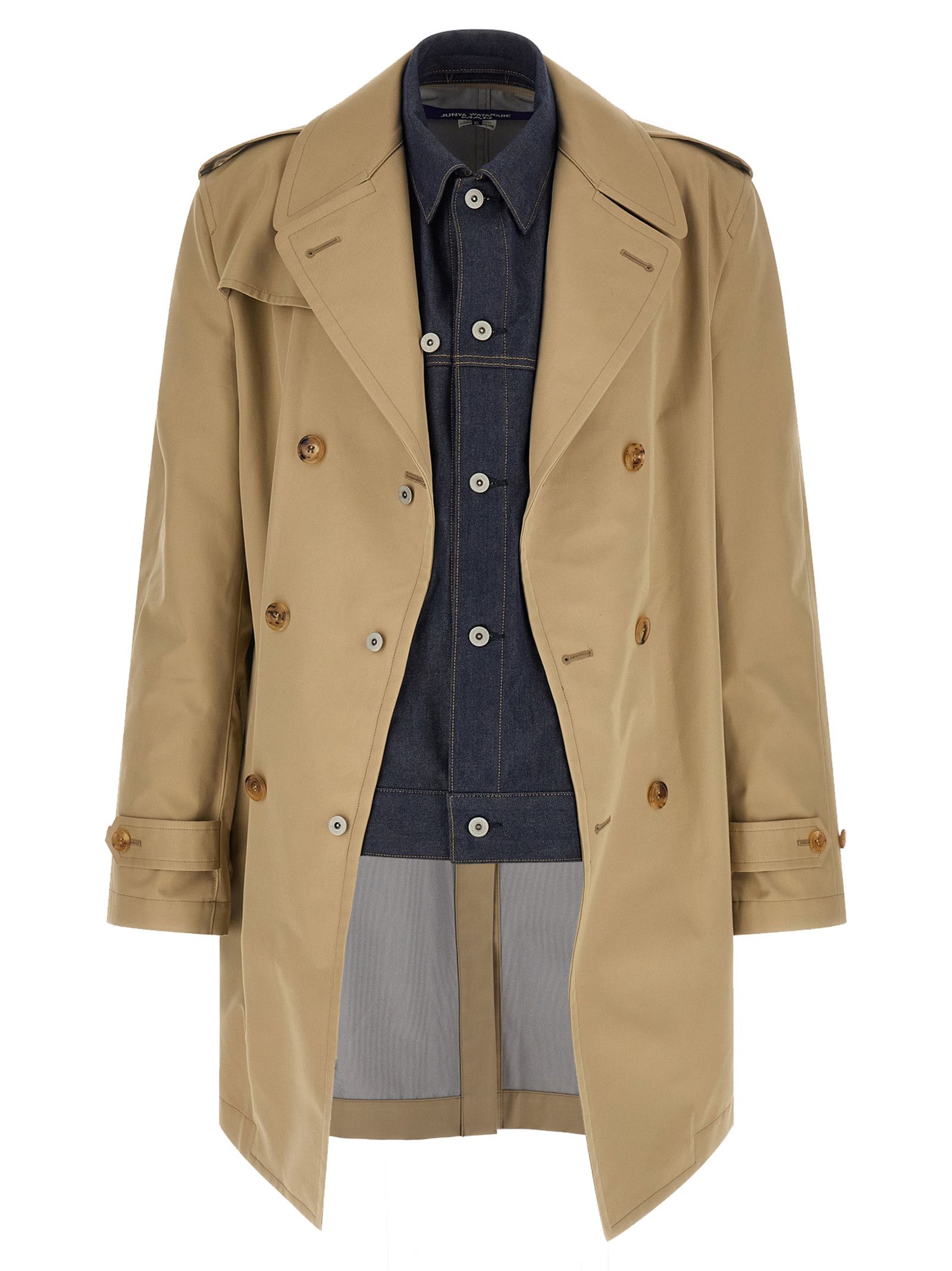 Junya Watanabe Denim insert trench coat Size US L / EU 52-54 / 3 - 2 Thumbnail