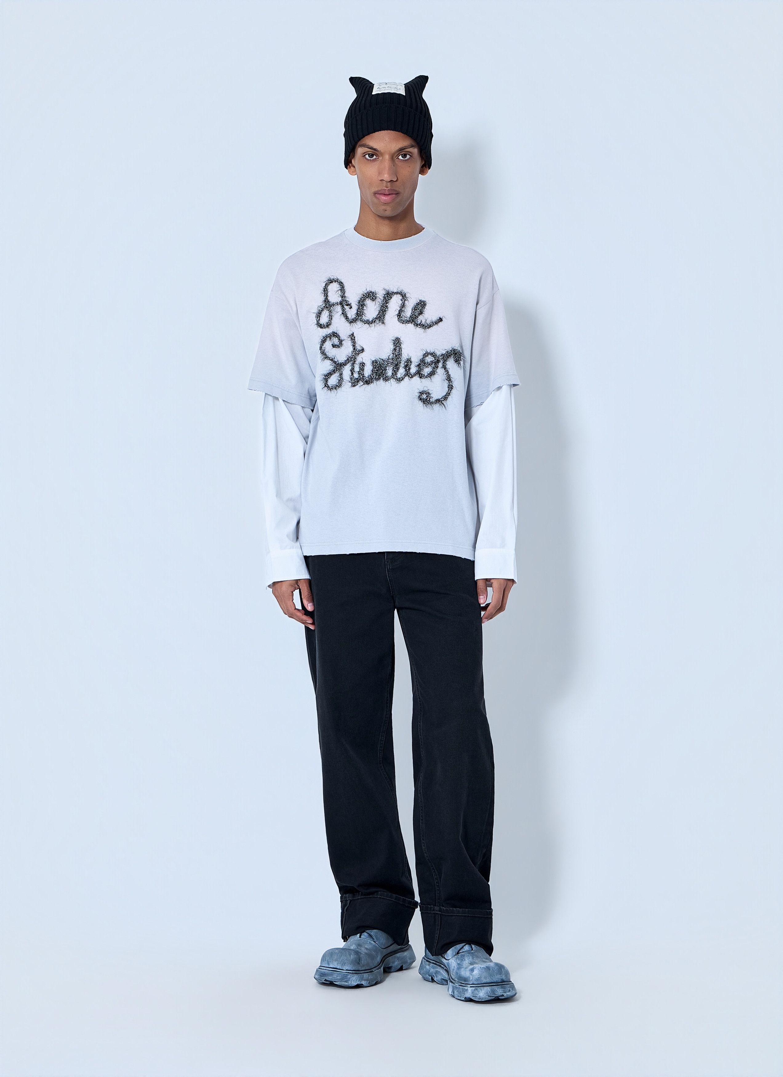 Acne Studios Layered Logo T-Shirt Size US XL / EU 56 / 4 - 2 Thumbnail