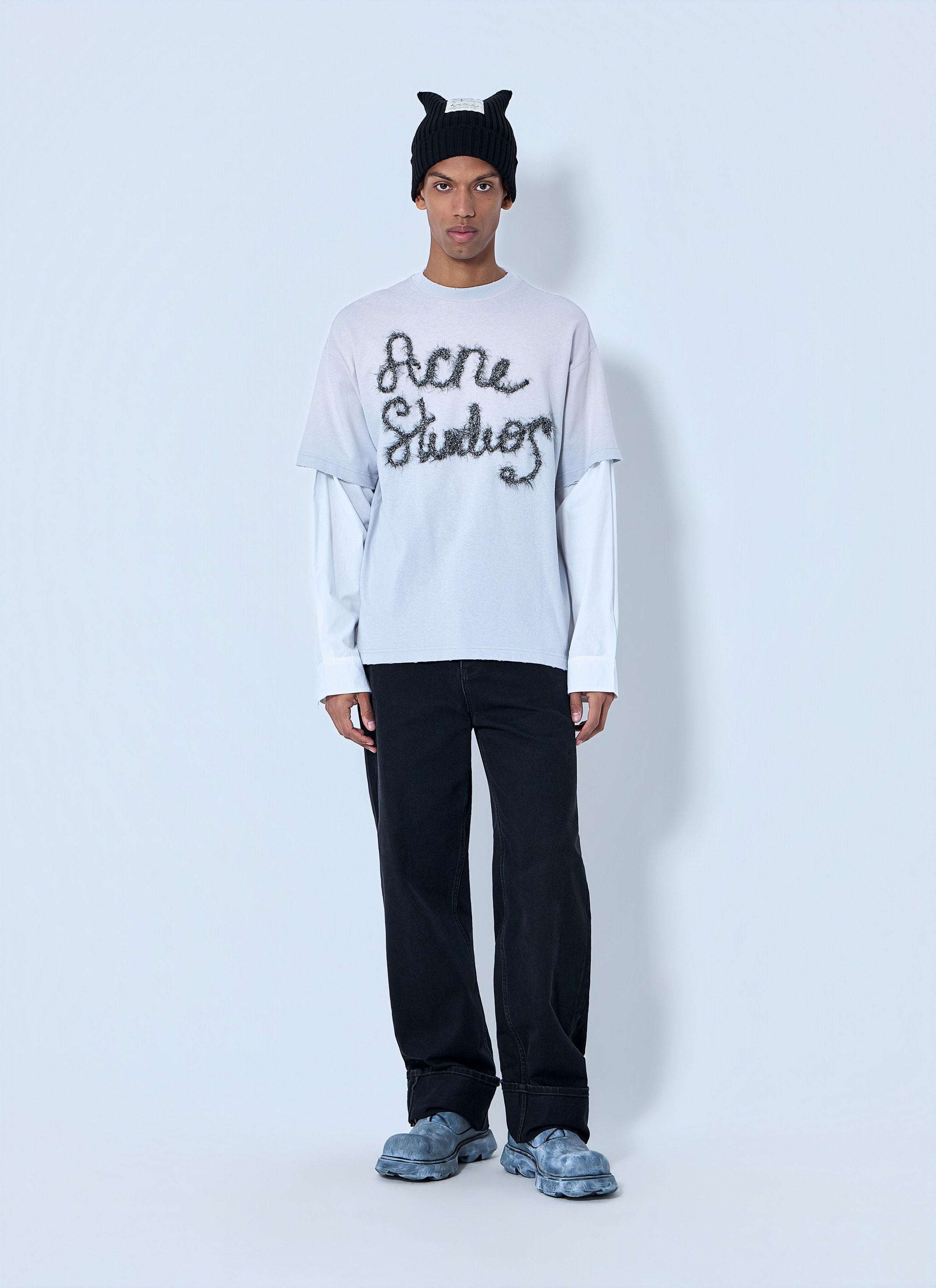 Acne Studios Layered Logo T-Shirt Size US XXL / EU 58 / 5 - 2 Thumbnail
