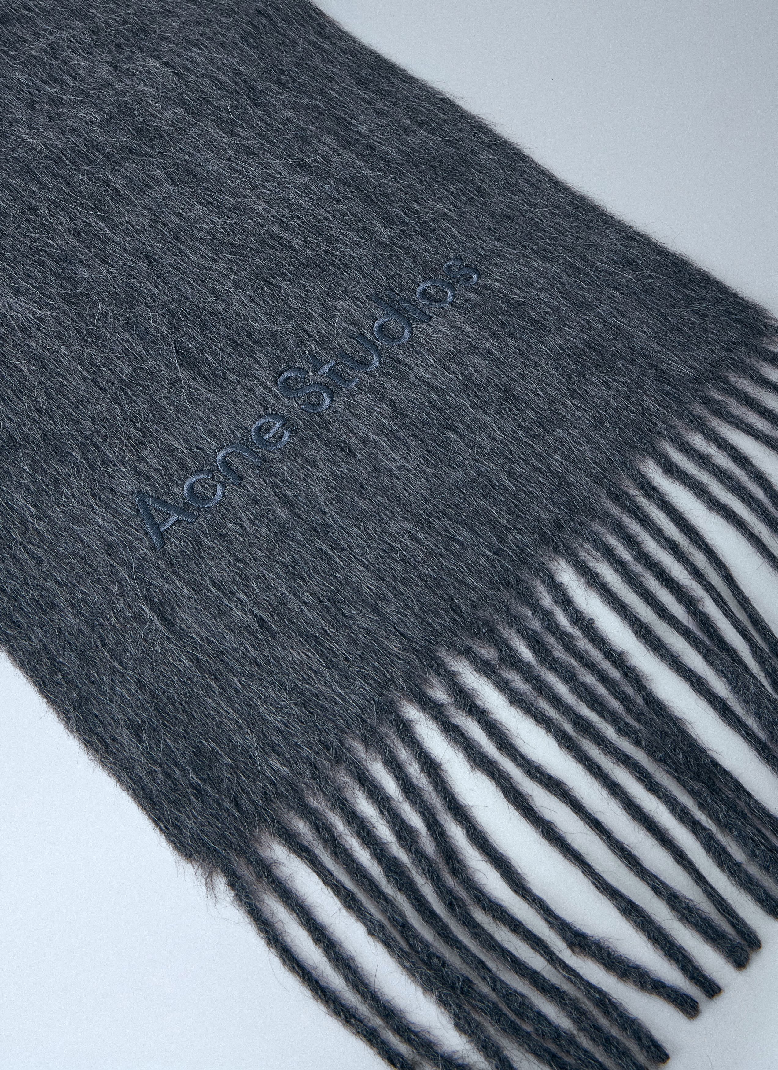 Acne Studios Logo Wool Scarf Size ONE SIZE - 3 Thumbnail