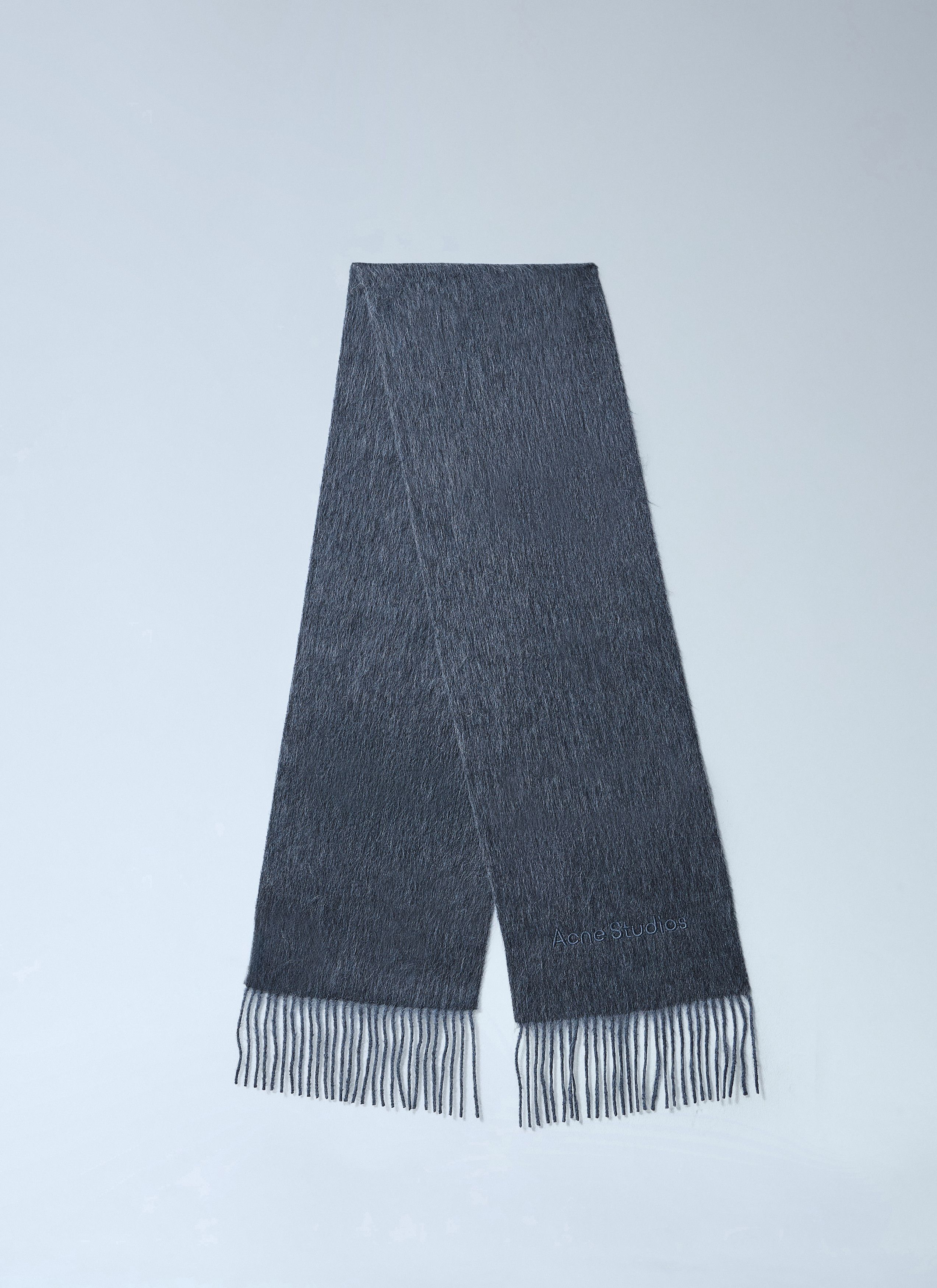 Acne Studios Logo Wool Scarf Size ONE SIZE - 2 Thumbnail