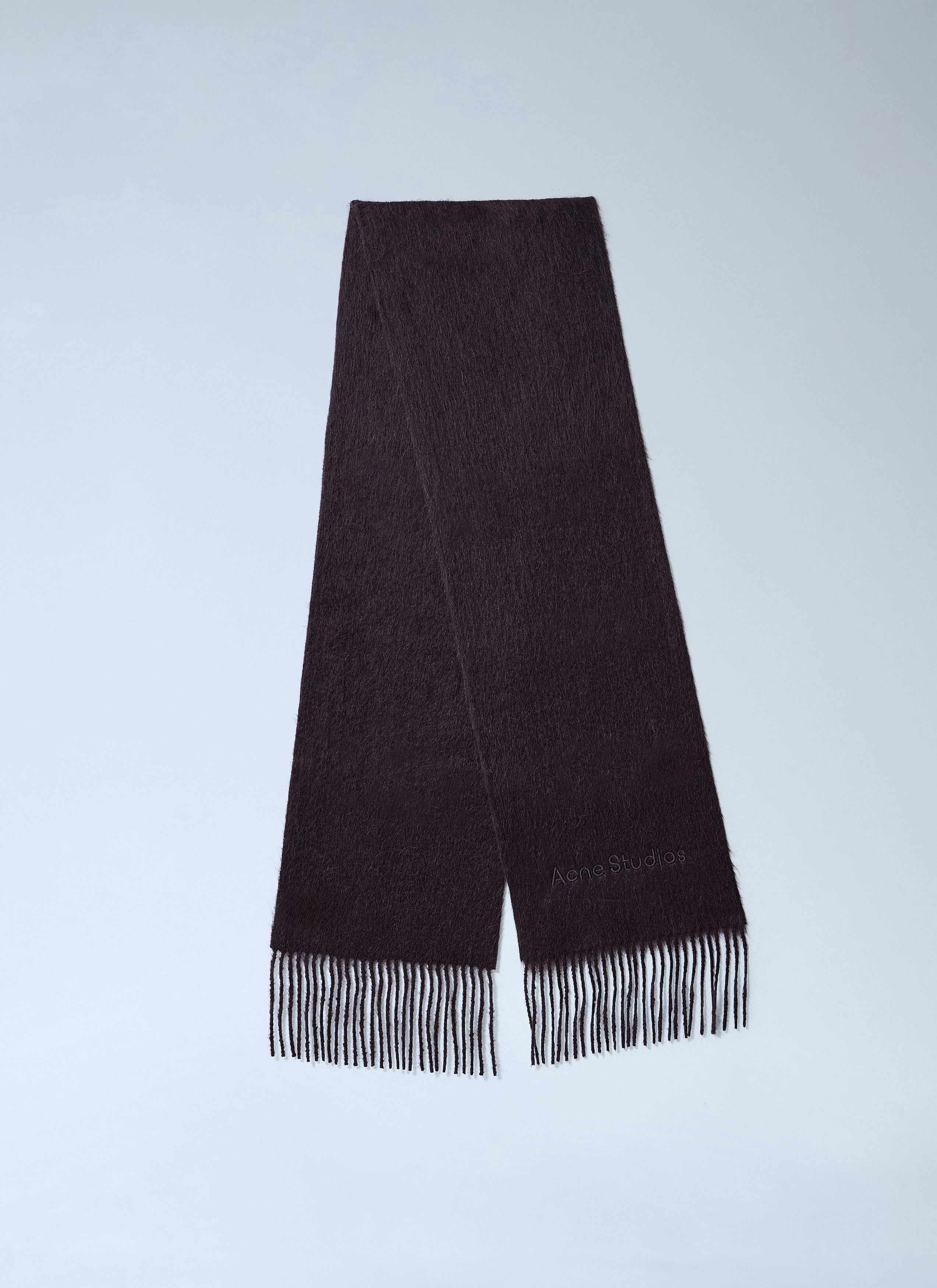 Acne Studios Logo Wool Scarf Size ONE SIZE - 2 Thumbnail