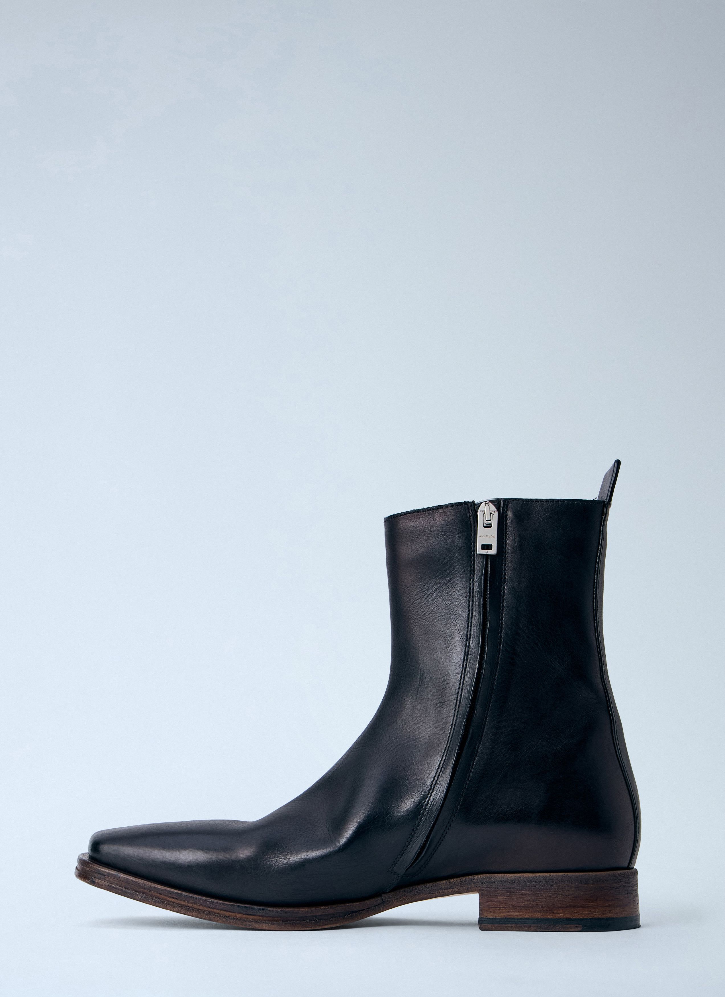 Acne Studios Leather Ankle Boots Size US 7 / EU 40 - 4 Thumbnail