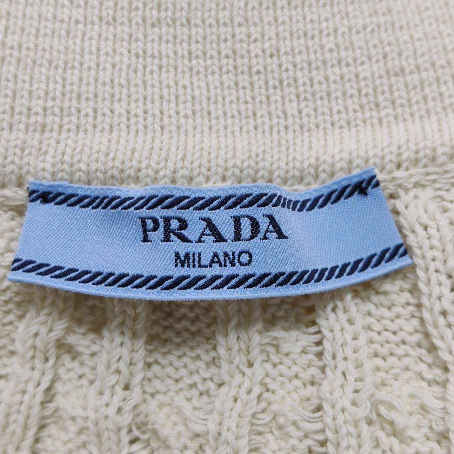 Prada Prada Cable Knit Button-Up Dress Size 42 Size M / US 6-8 / IT 42-44 - 6 Thumbnail