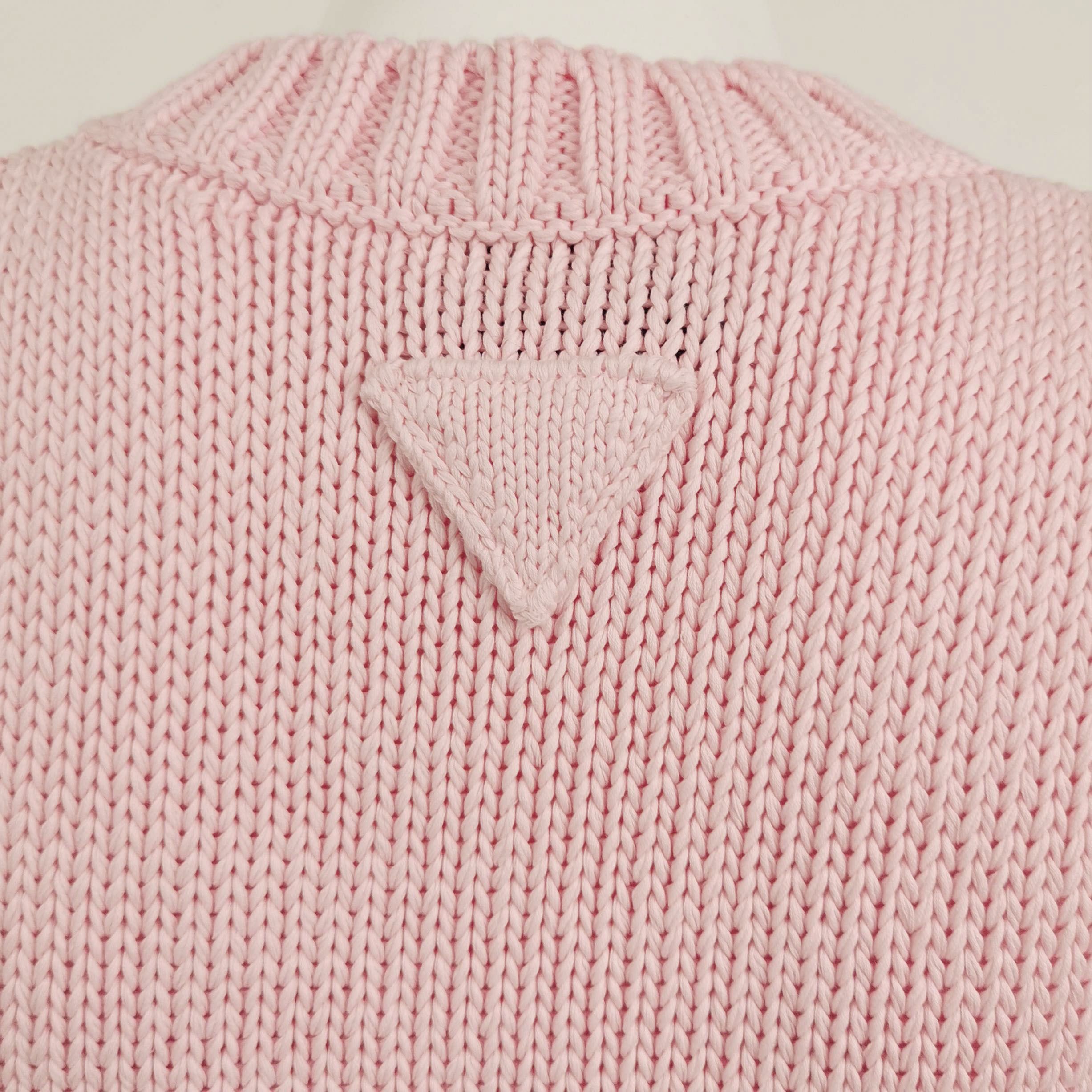 Prada Prada Pink Cable Knit Tank Top Size 40 Size S / US 4 / IT 40 - 3 Thumbnail