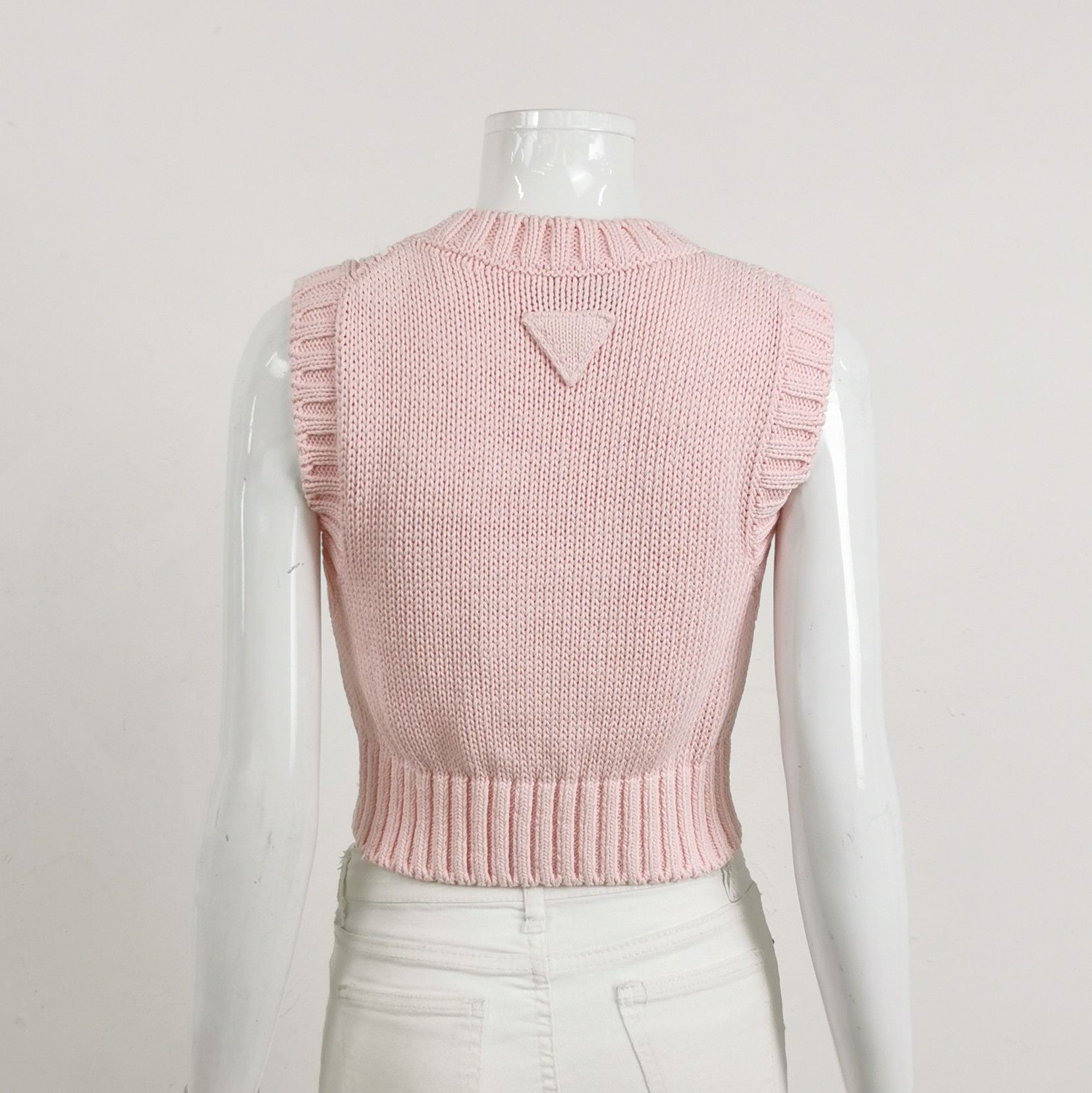 Prada Prada Pink Cable Knit Tank Top Size 40 Size S / US 4 / IT 40 - 2 Thumbnail