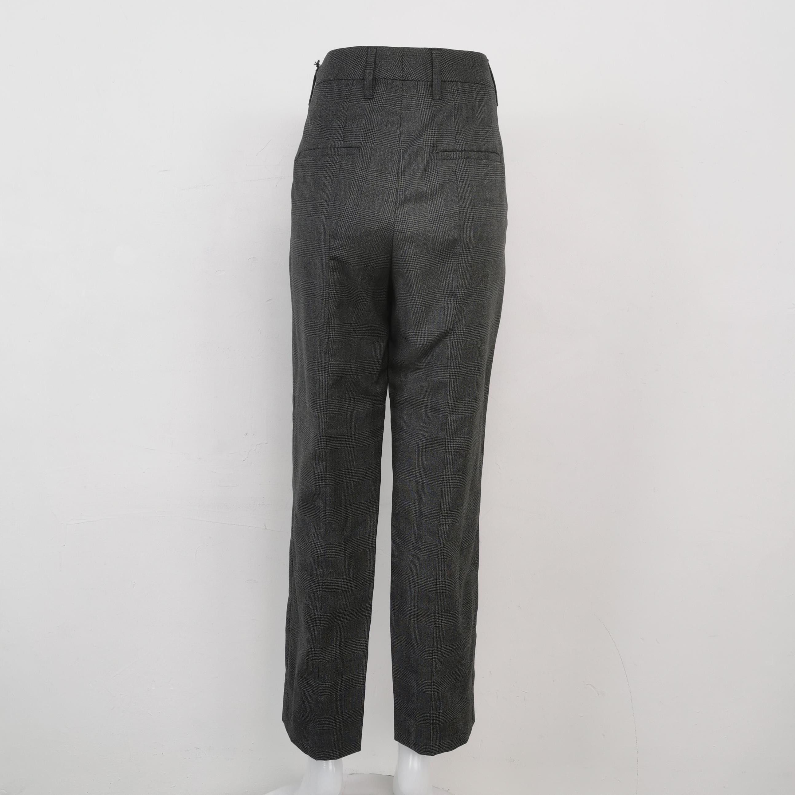 Prada Prada Plaid Wool Blend Pants Size 40 Size 27" / US 4 / IT 40 - 2 Thumbnail