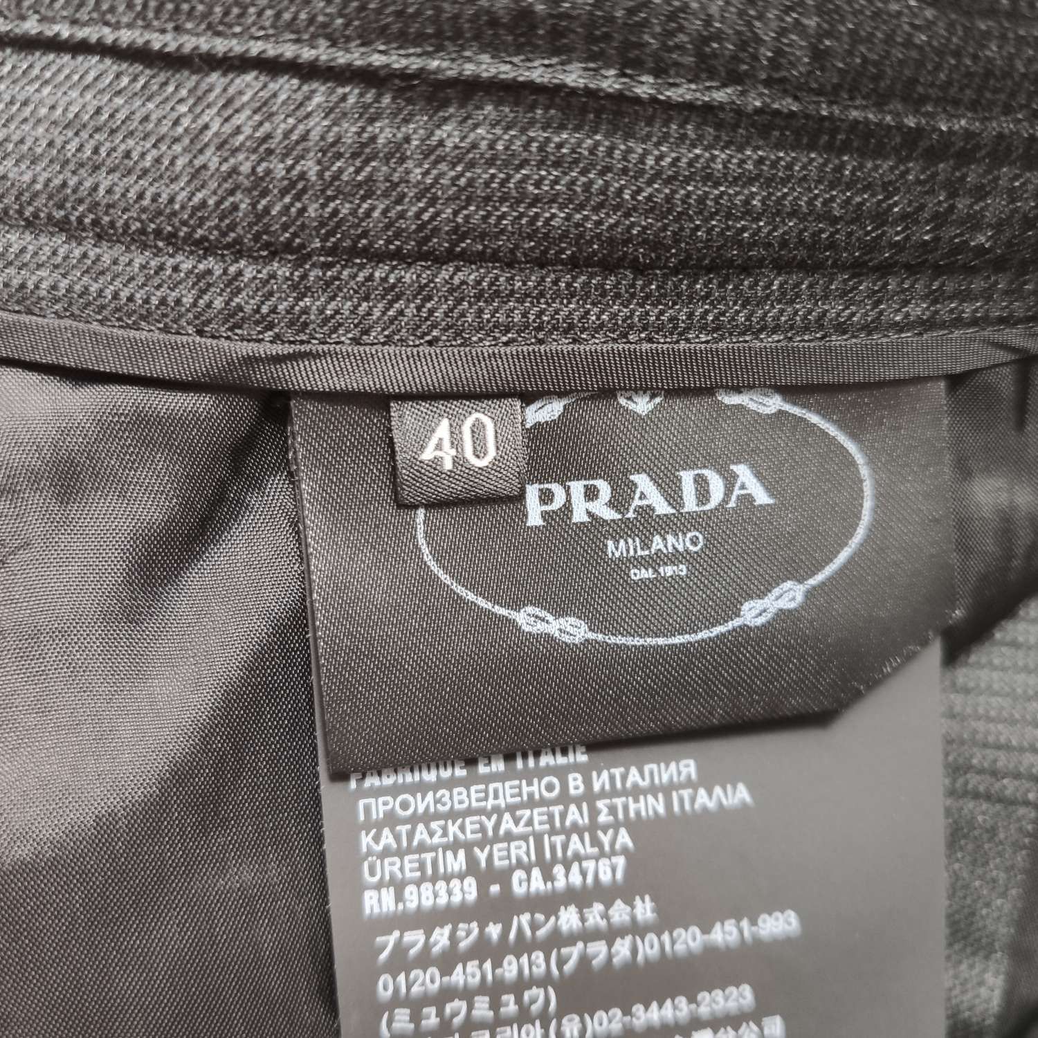 Prada Prada Check Wool Silk Blend Pants Size 40 Size 27" / US 4 / IT 40 - 6 Thumbnail