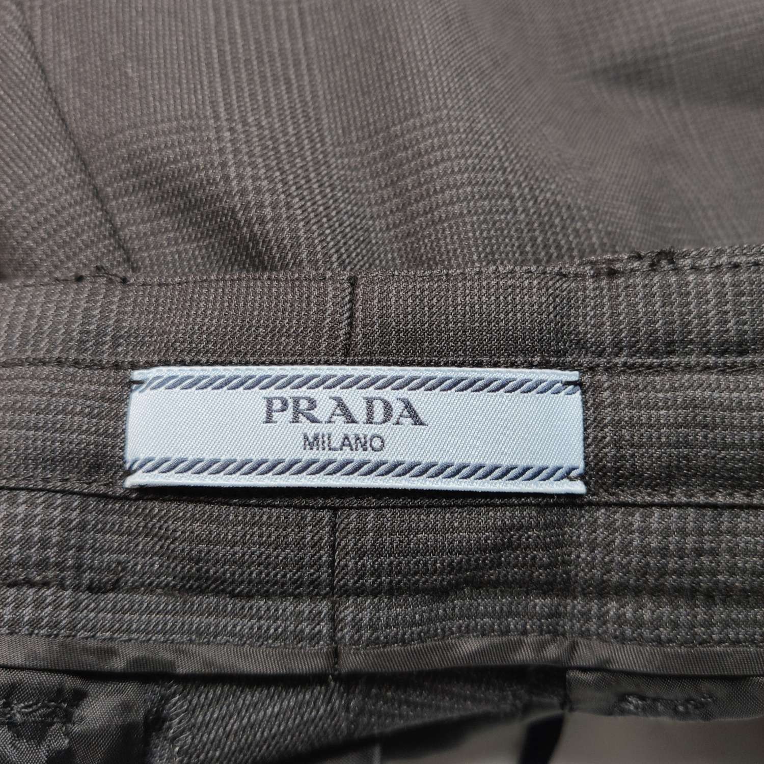 Prada Prada Check Wool Silk Blend Pants Size 40 Size 27" / US 4 / IT 40 - 5 Thumbnail