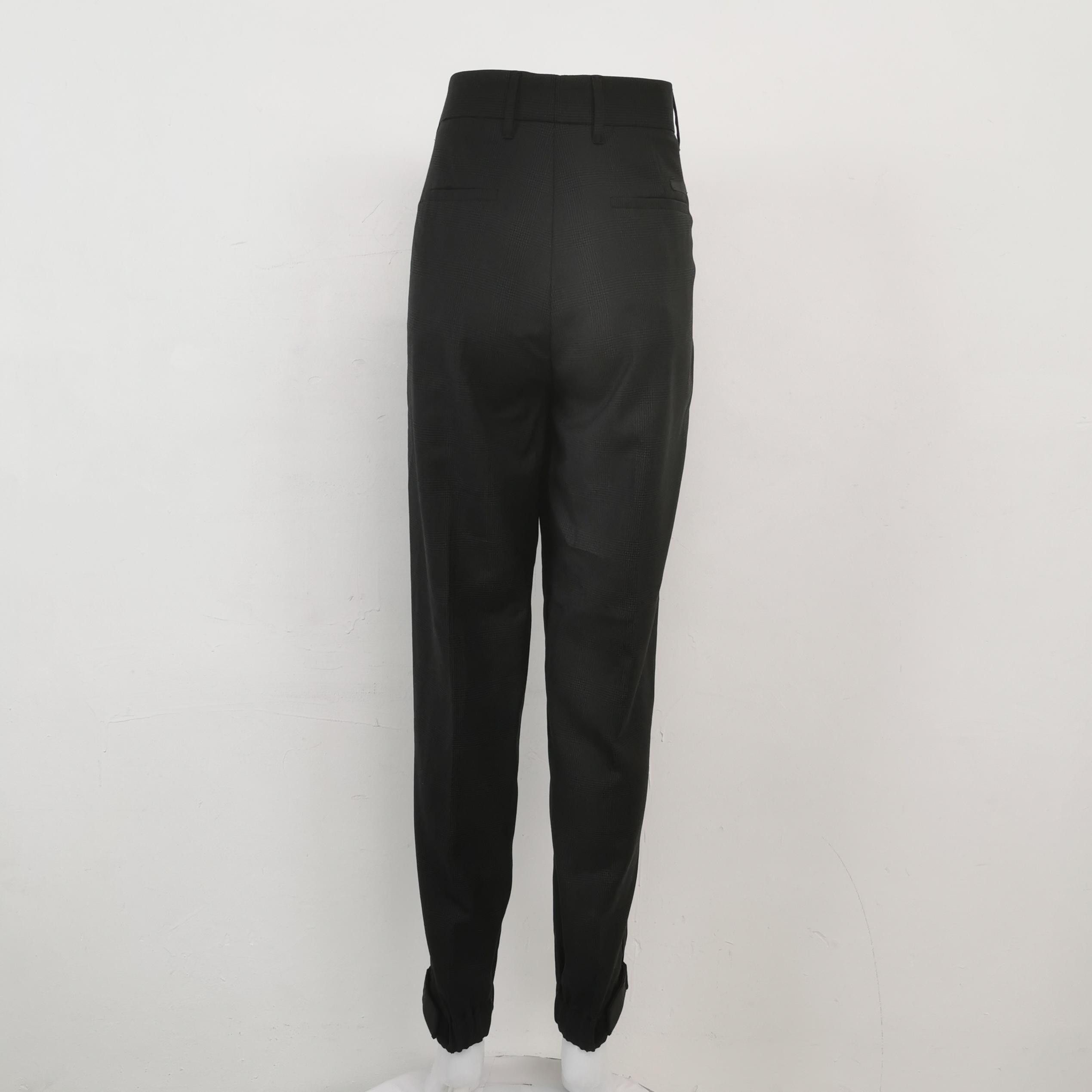 Prada Prada Check Wool Silk Blend Pants Size 40 Size 27" / US 4 / IT 40 - 2 Thumbnail