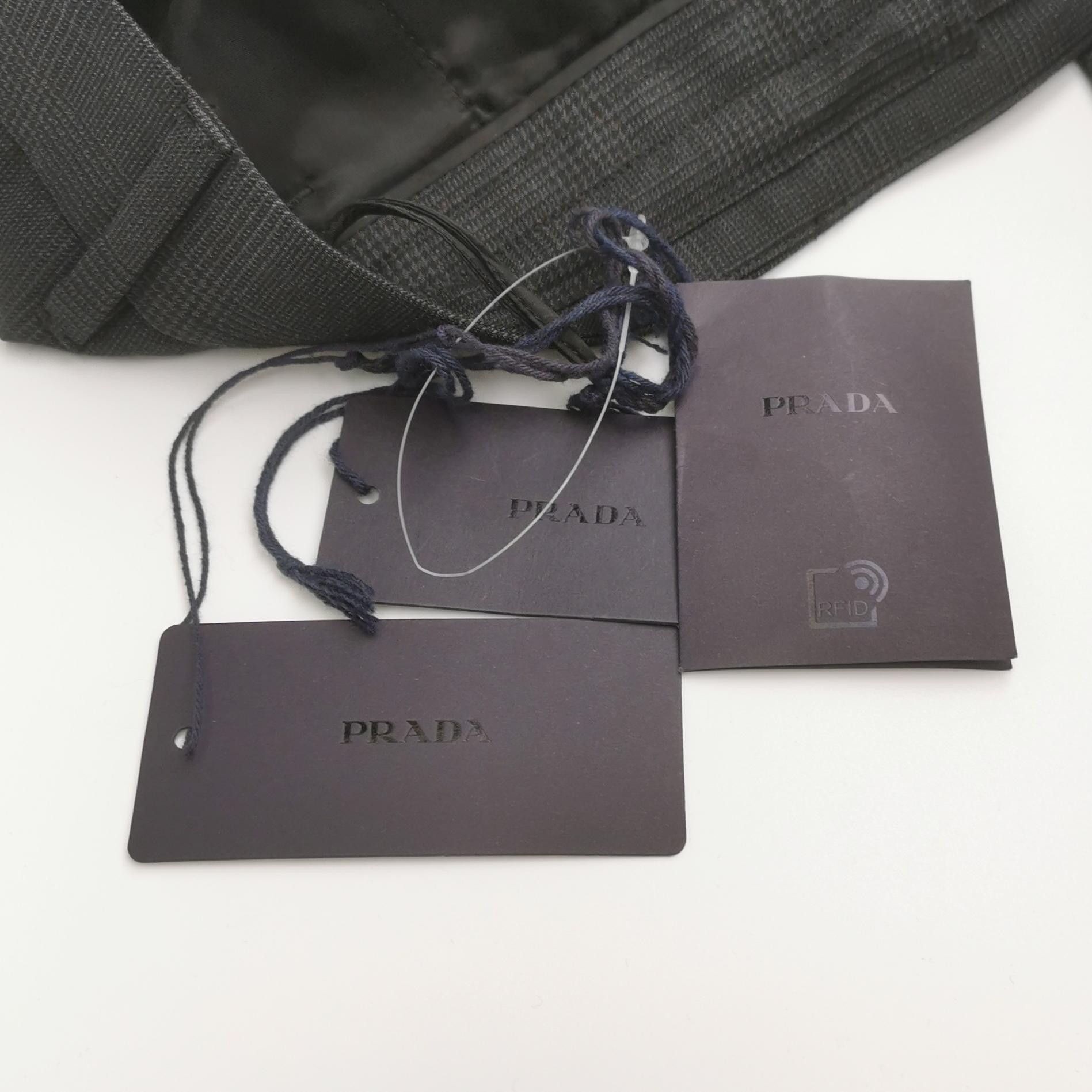 Prada Prada Check Wool Silk Blend Pants Size 40 Size 27" / US 4 / IT 40 - 4 Thumbnail