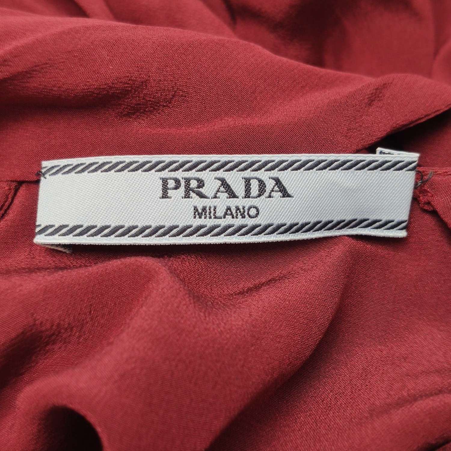 Prada Prada Silk Pussy-Bow Blouse Size 38 Size XS / US 0-2 / IT 36-38 - 4 Thumbnail