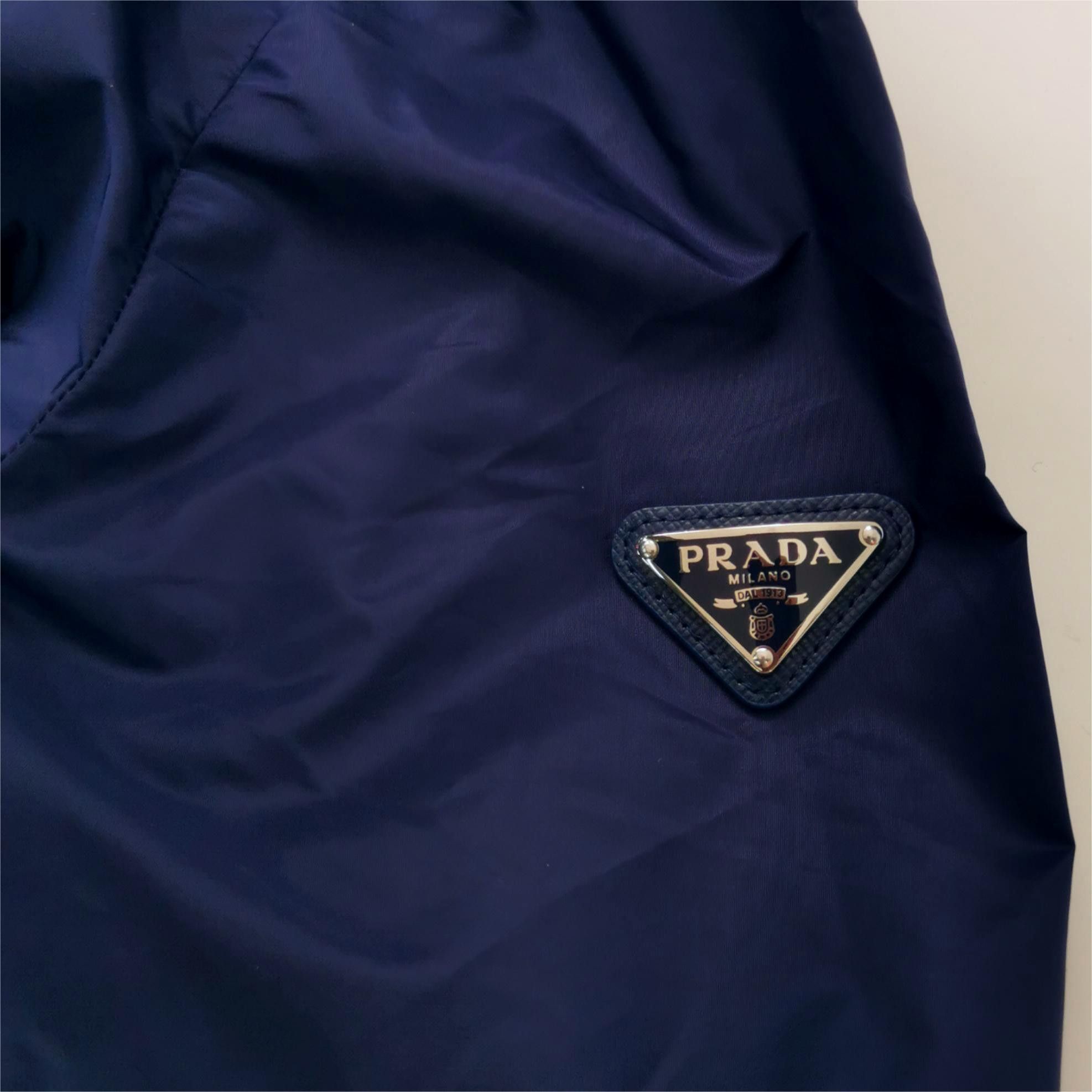 Prada Prada Logo Plaque Zip-Up Hooded Jacket Size IT 42 Size M / US 6-8 / IT 42-44 - 3 Thumbnail