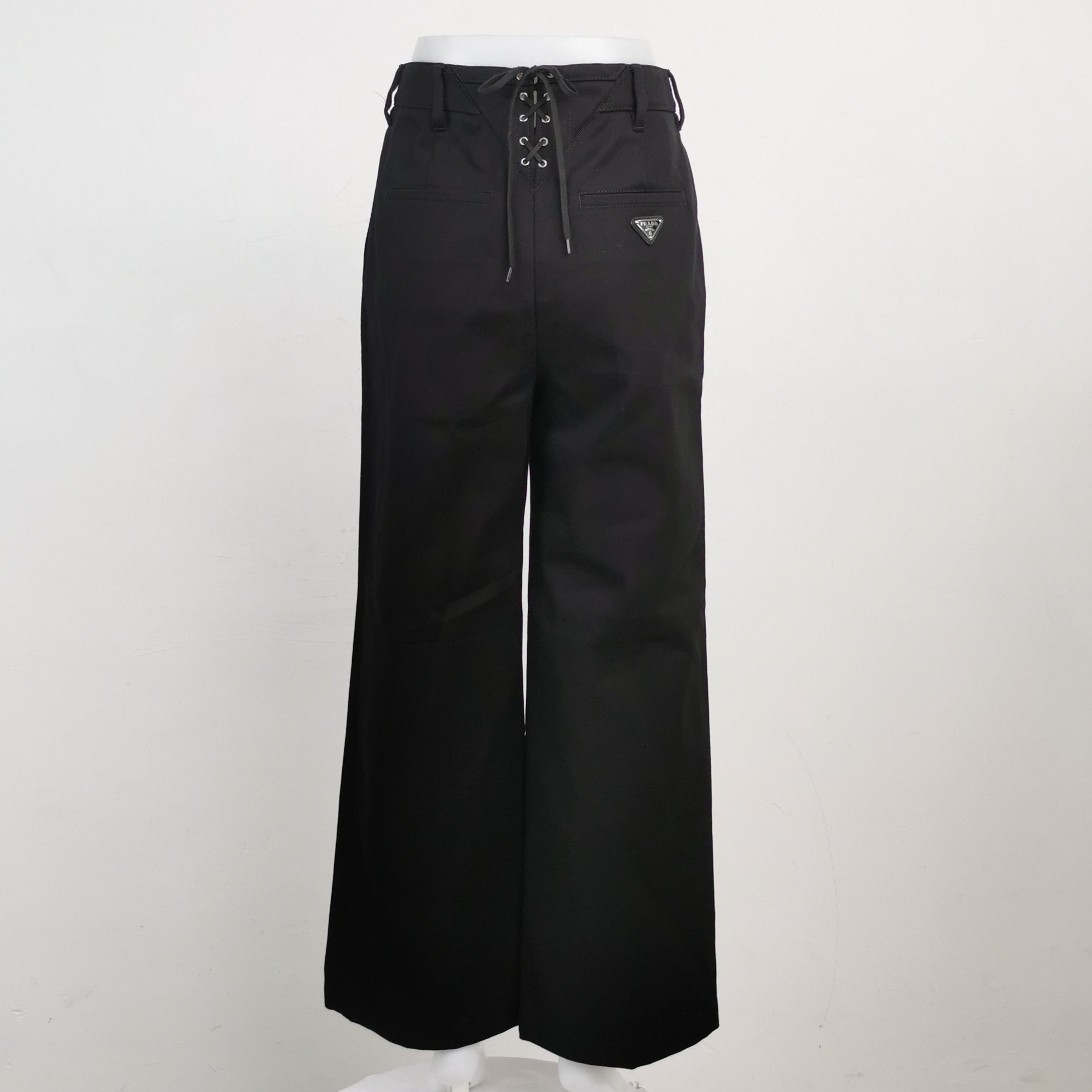 Prada Prada Triangle Logo Lace-up Pants Size 36S Size 25" / US 0 / IT 36 - 2 Thumbnail