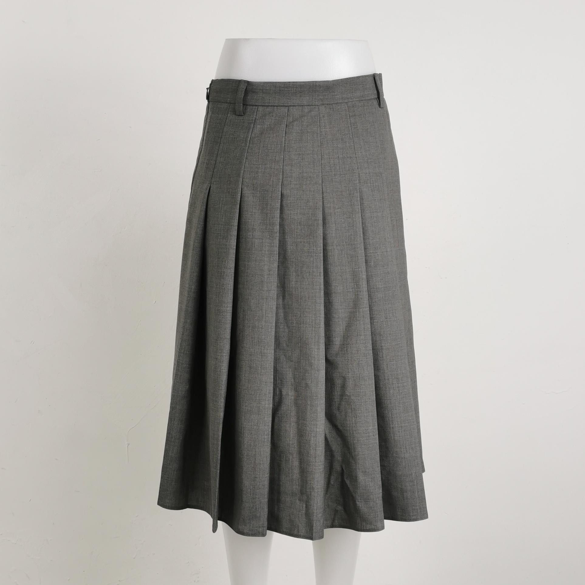 Prada Prada Pleated Midi Skirt Size 38 Size 26" / US 2 / IT 38 - 2 Thumbnail