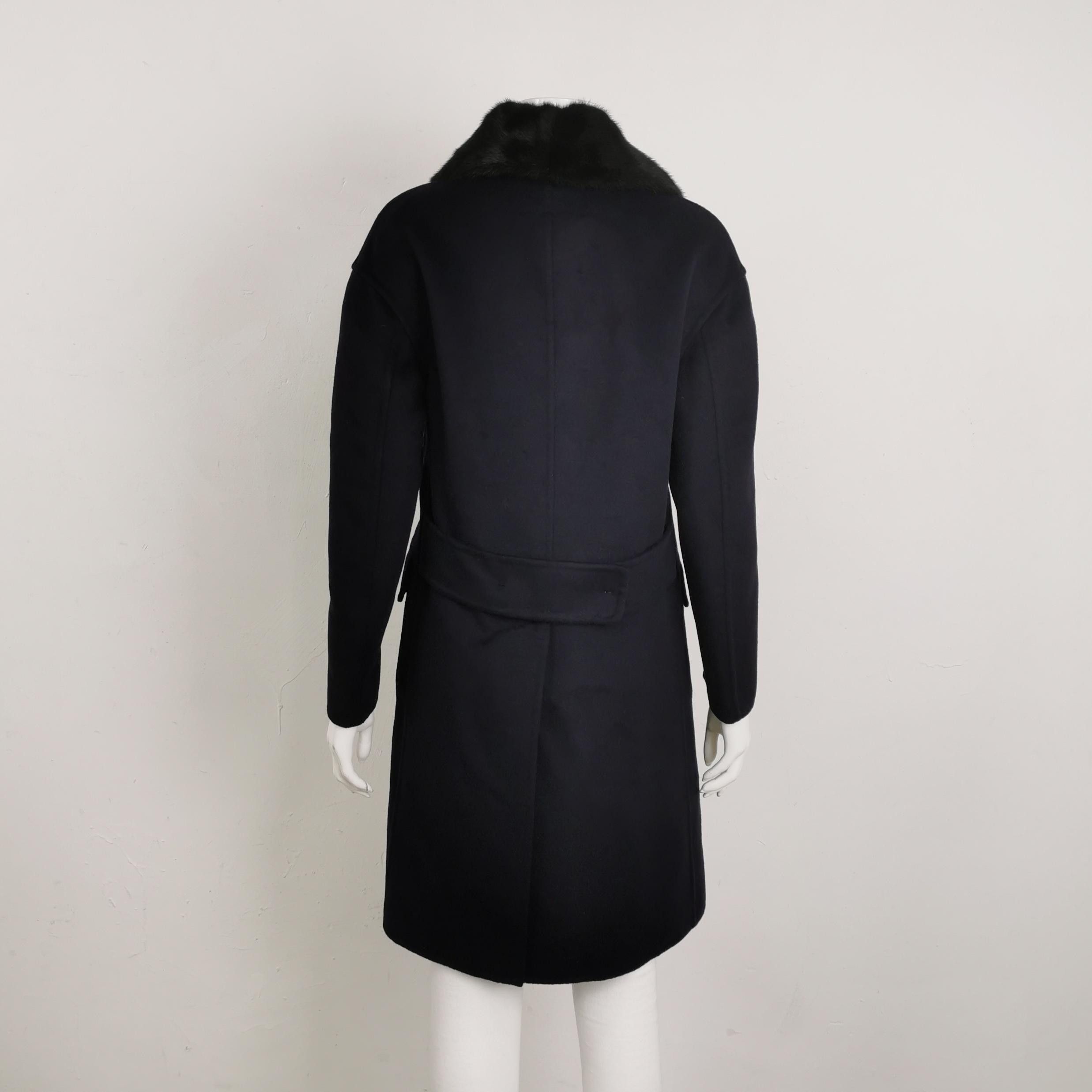 Prada Prada Wool Angora Mink Fur Coat Size 36 Size XS / US 0-2 / IT 36-38 - 2 Thumbnail