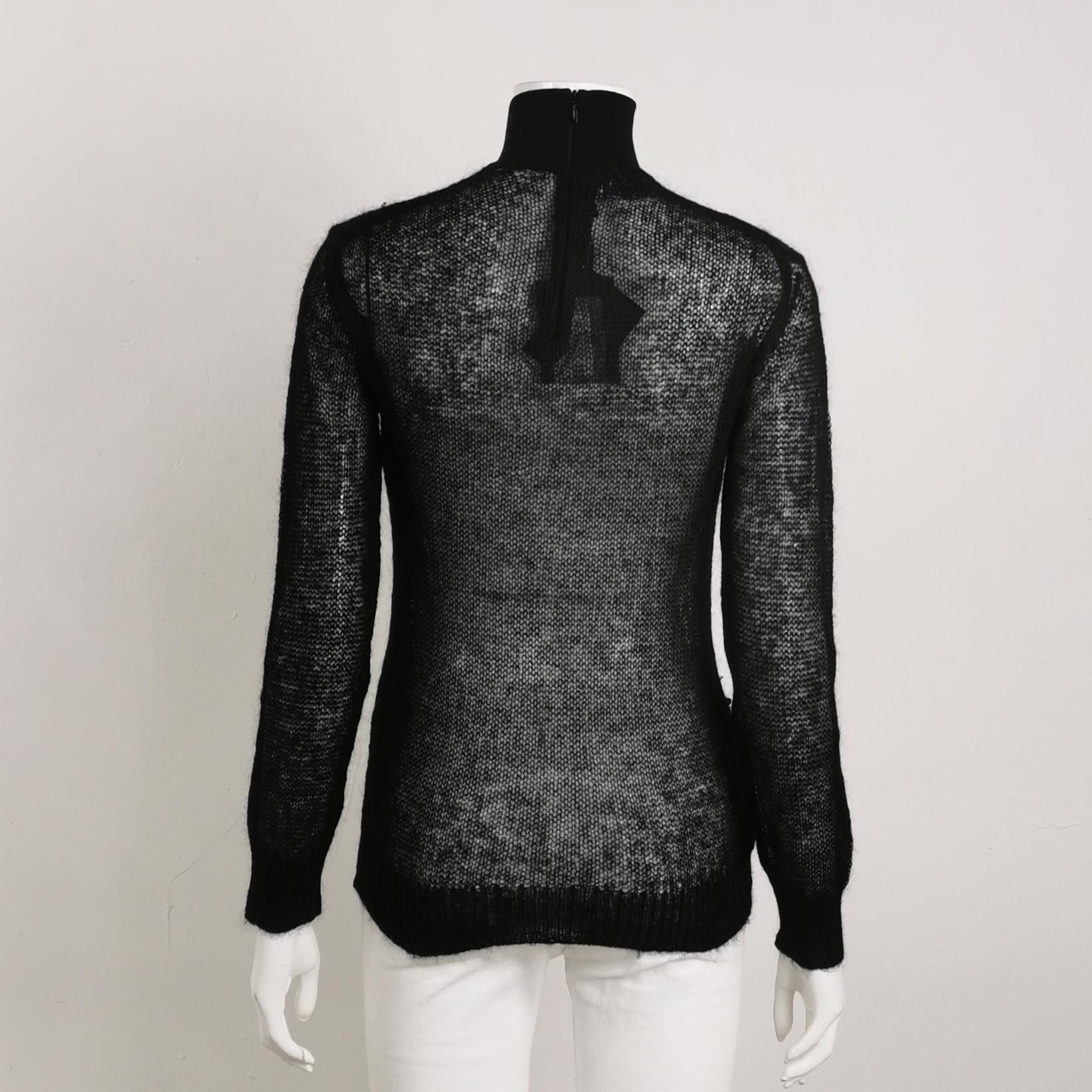 Prada Prada Sequin Embellished Mohair Sweater Size 36 Size XS / US 0-2 / IT 36-38 - 2 Thumbnail