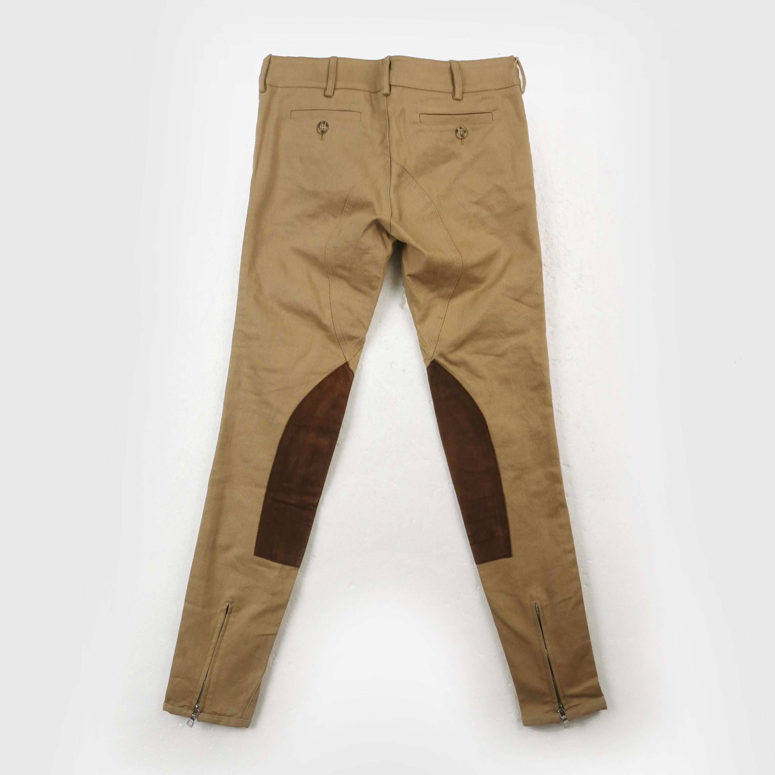 Prada Prada Cotton Leather Knee Patch Trousers Size 38 Size 26" / US 2 / IT 38 - 2 Thumbnail