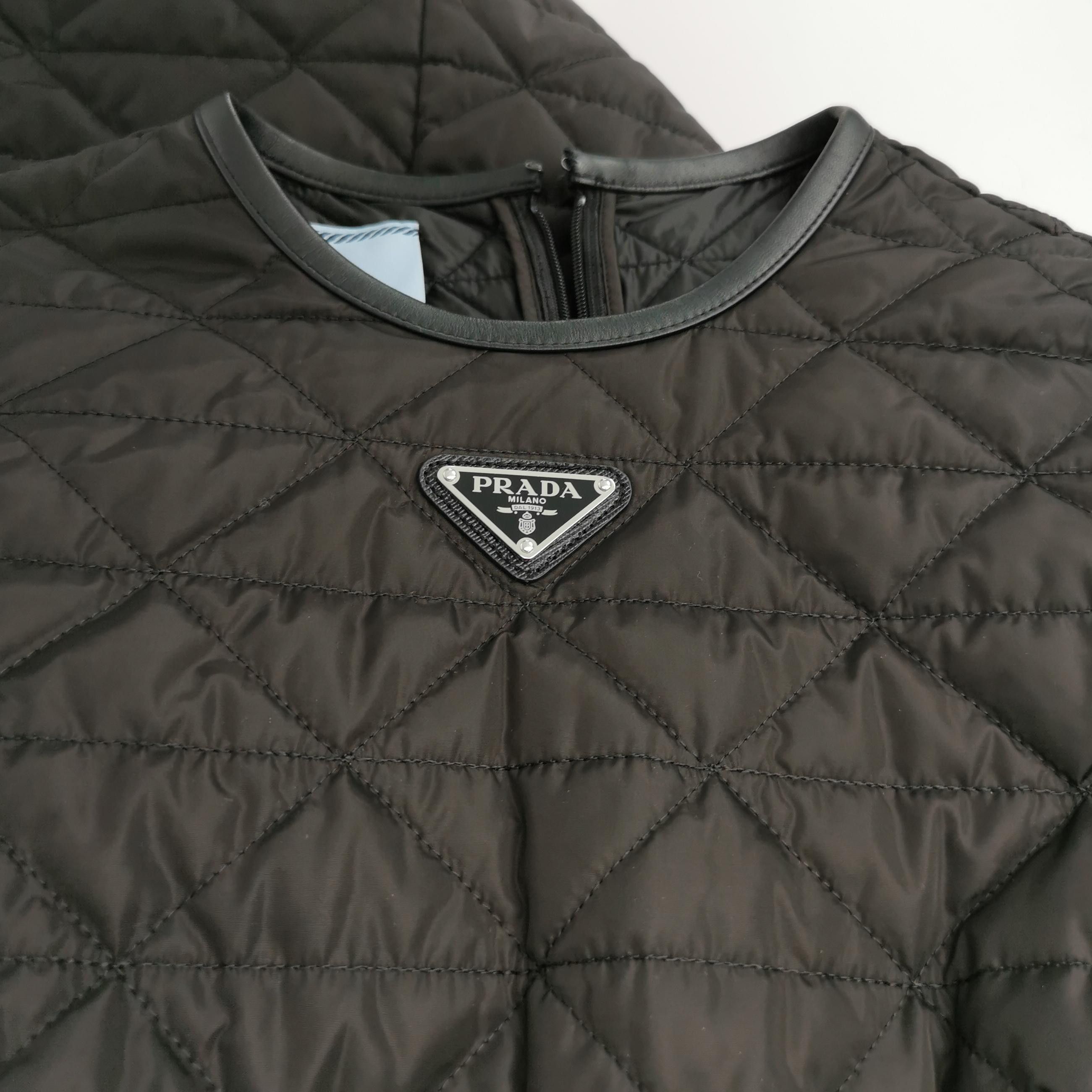 Prada Prada Quilted Logo Mini Dress Size 36 Size XS / US 0-2 / IT 36-38 - 3 Thumbnail