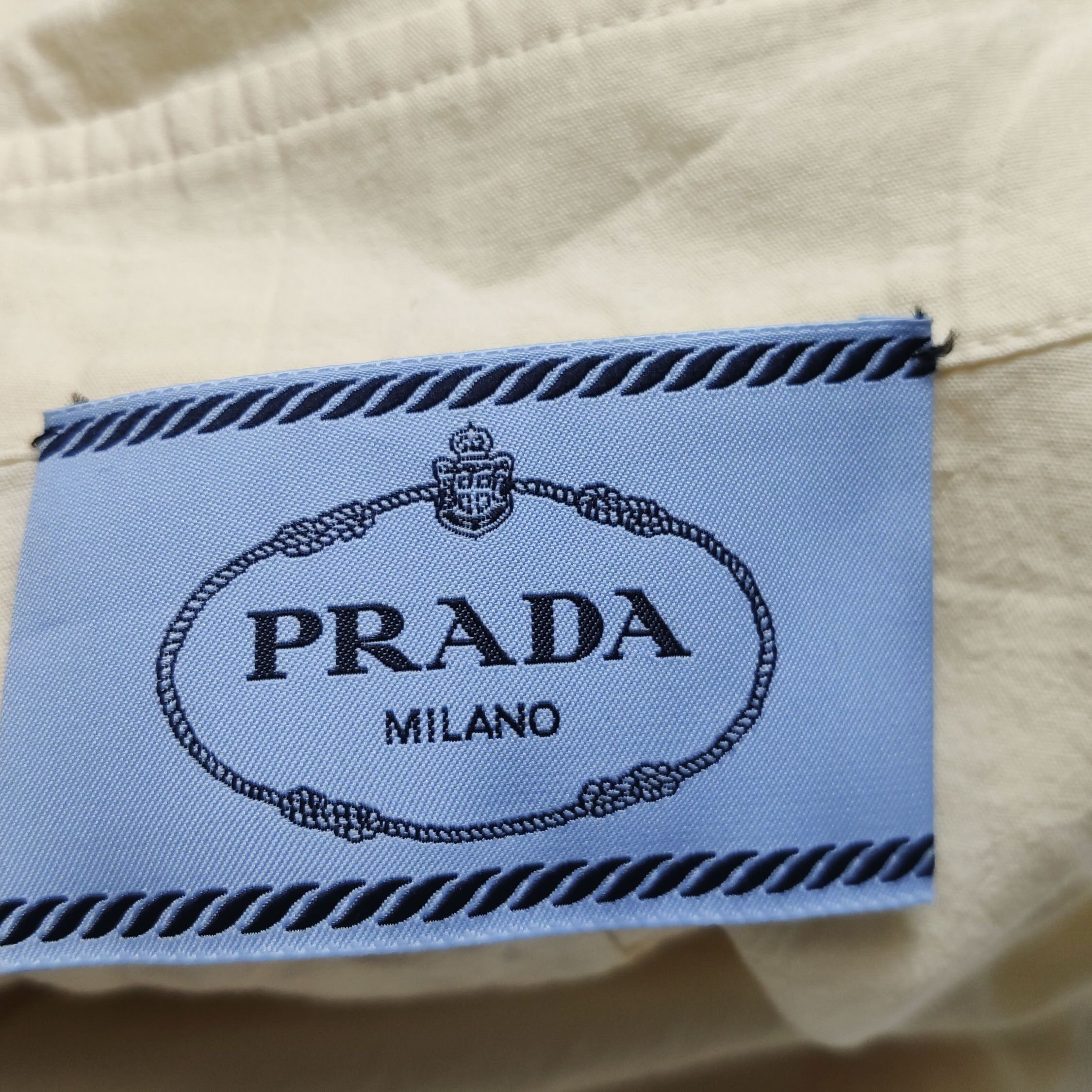 Prada Prada Graphic Print Cotton Midi Dress Size 38S Size XS / US 0-2 / IT 36-38 - 13 Thumbnail