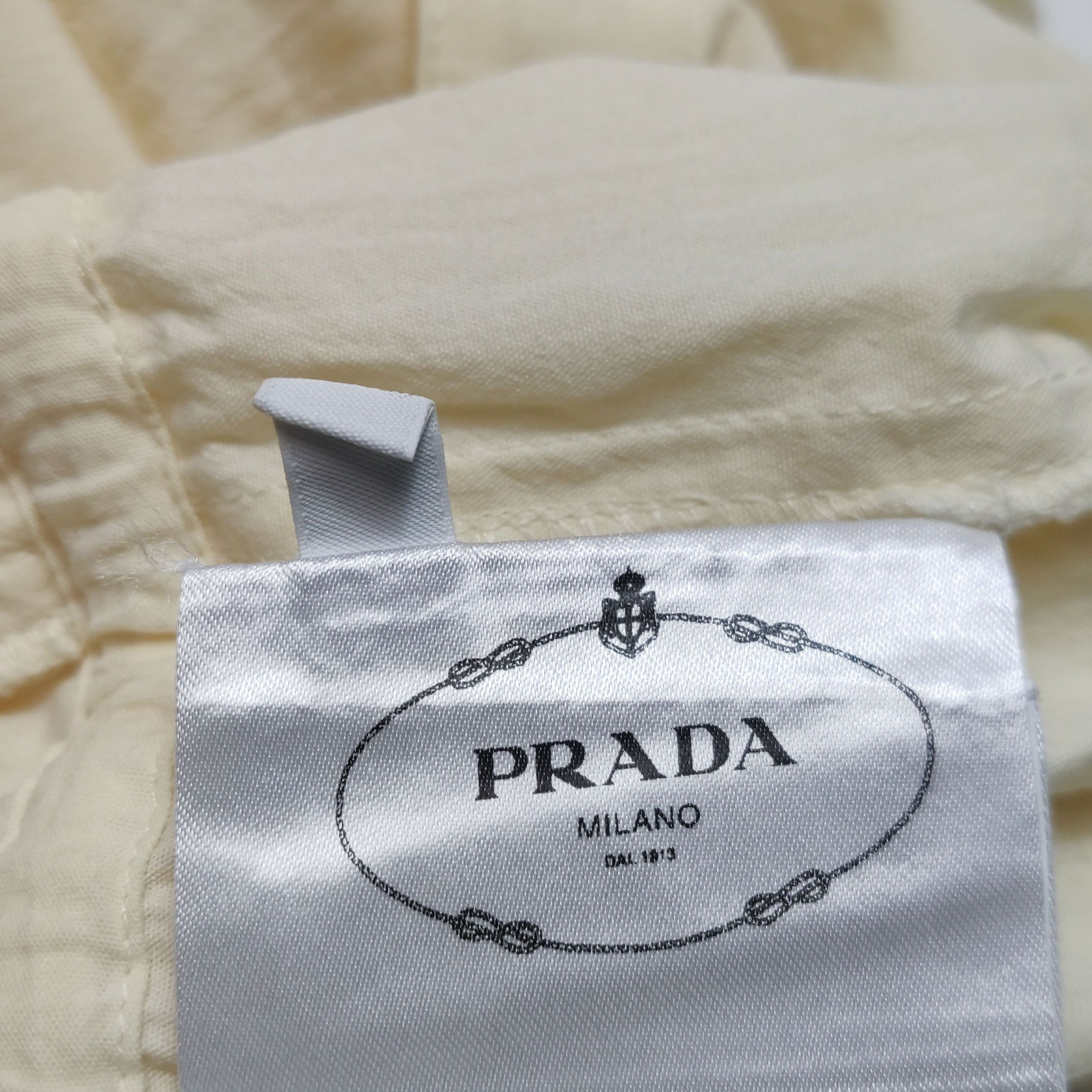 Prada Prada Graphic Print Cotton Midi Dress Size 38S Size XS / US 0-2 / IT 36-38 - 14 Thumbnail