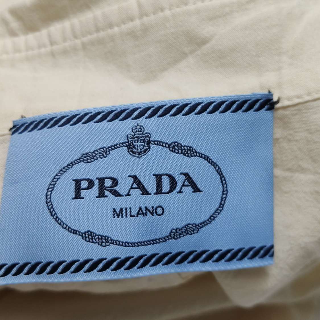 Prada Prada Graphic Print Cotton Midi Dress Size 38S Size XS / US 0-2 / IT 36-38 - 9 Thumbnail